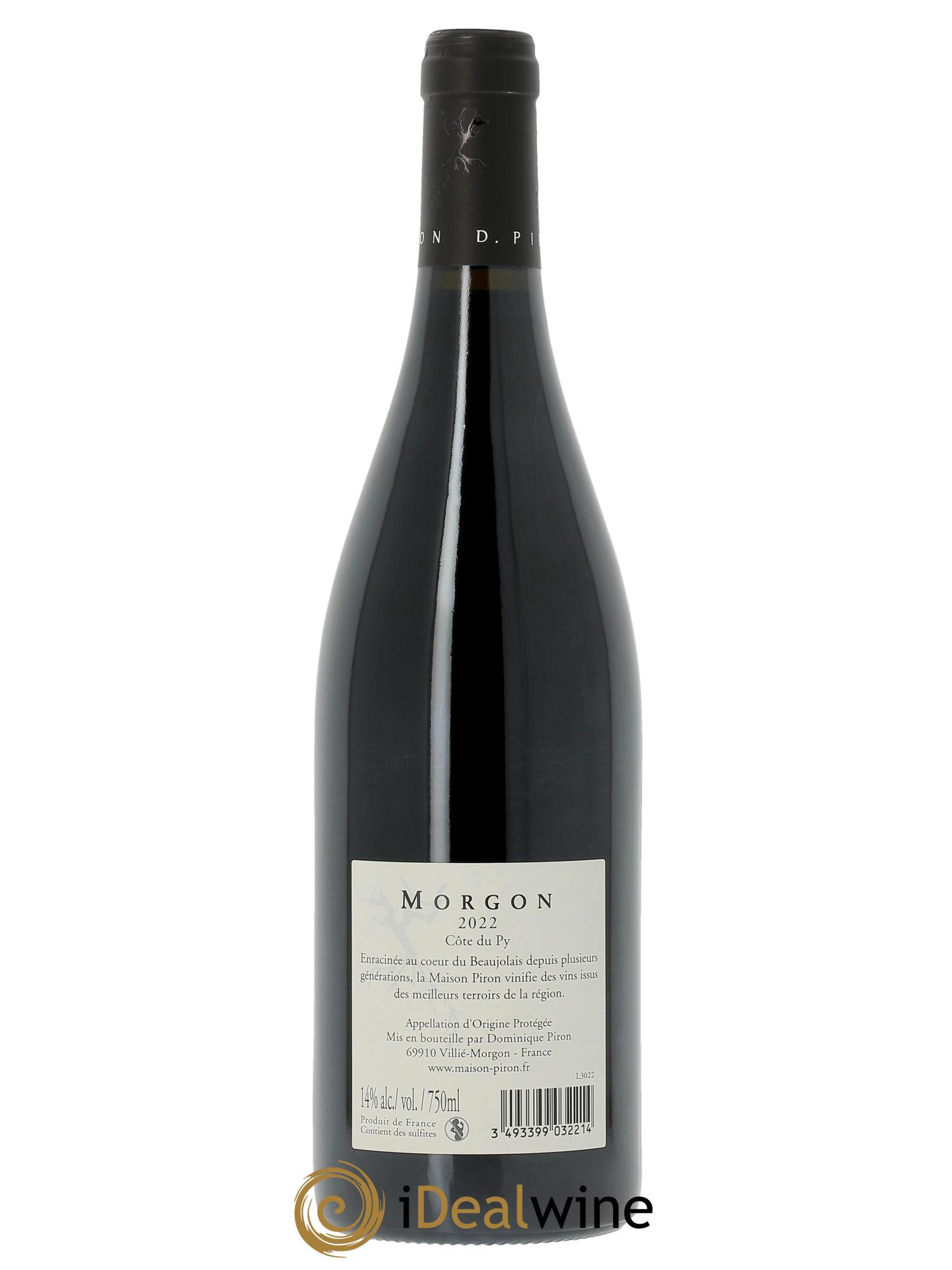 Morgon Côte du Py Dominique Piron (Domaine) 2022 - Posten von 1 Flasche - 1