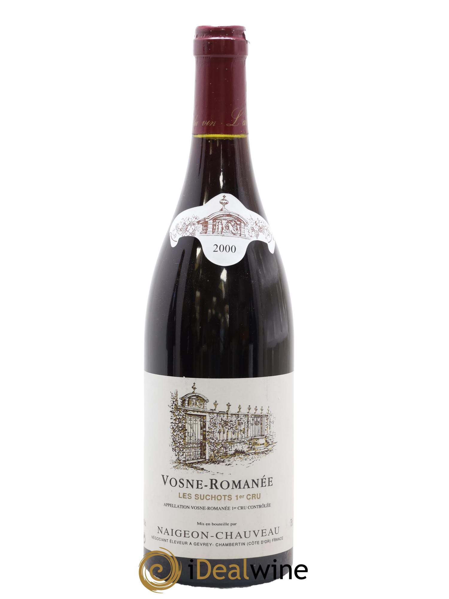 Vosne-Romanée 1er Cru Les Suchots Domaine Naigeon Chauveau 2000 - Lot de 1 bouteille - 0