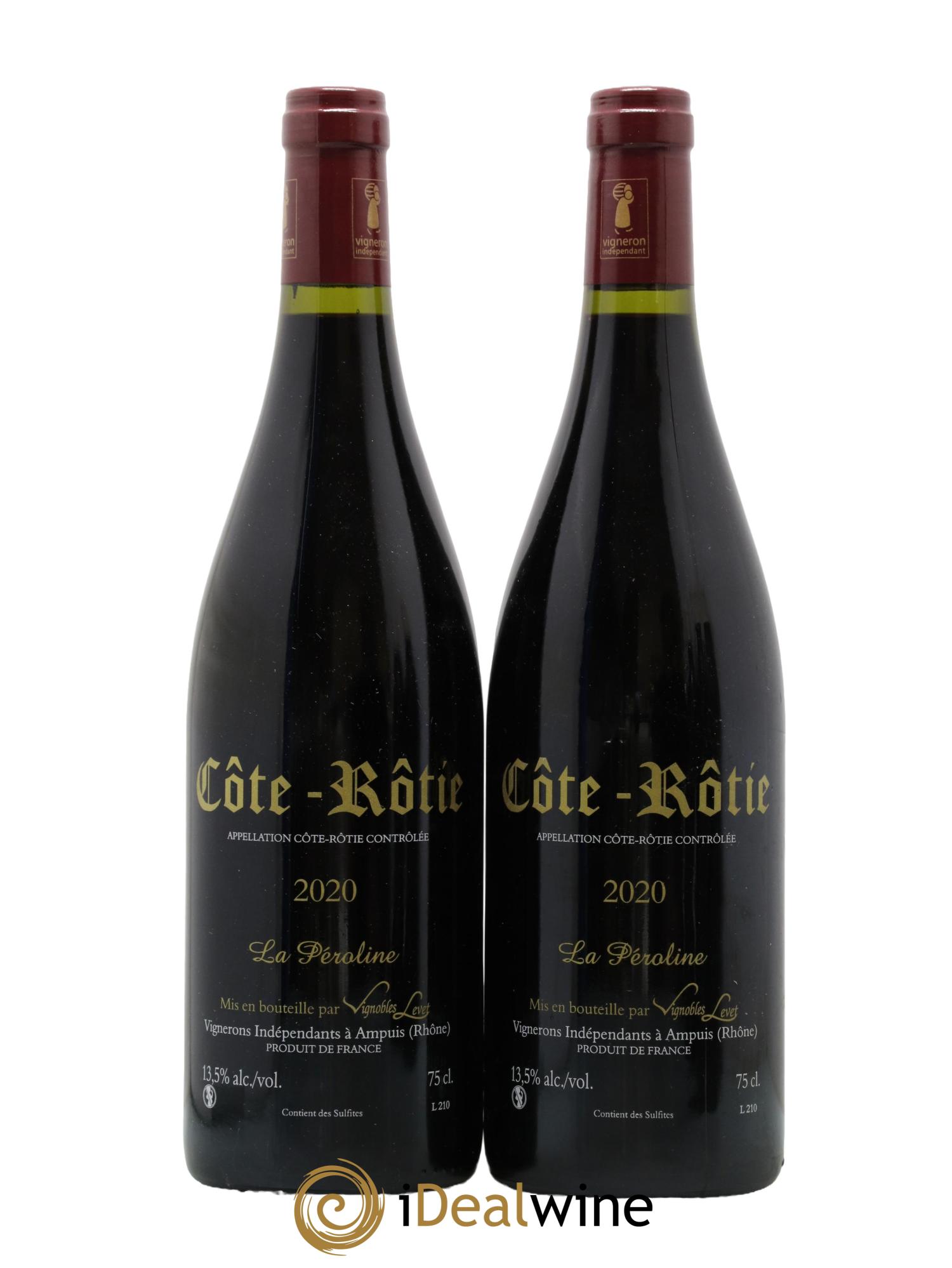 Côte-Rôtie La Péroline Vignobles Levet 2020 - Lot de 2 bouteilles - 1