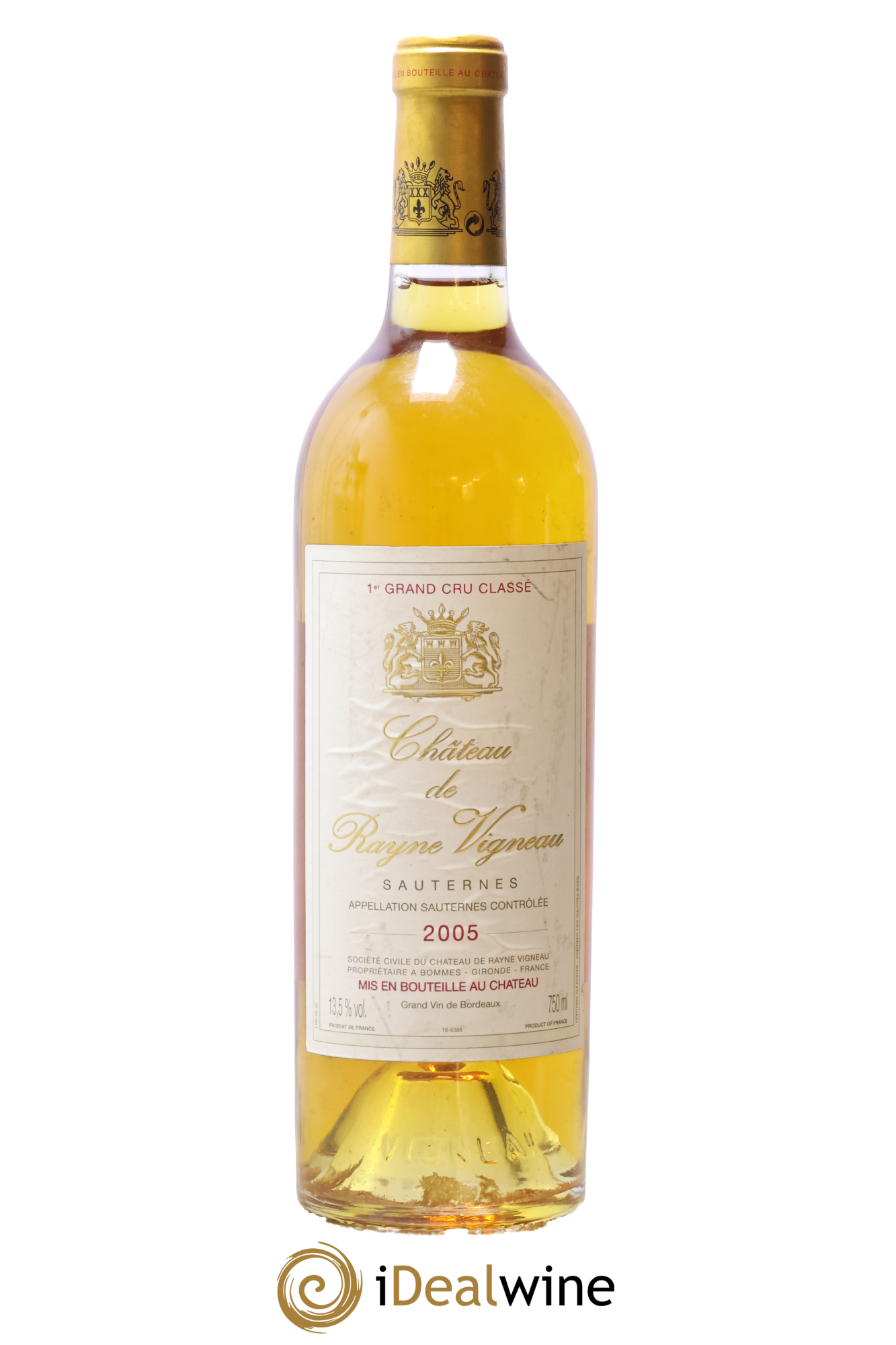 Château de Rayne Vigneau 1er Grand Cru Classé 2005 - Lot de 1 bouteille - 0