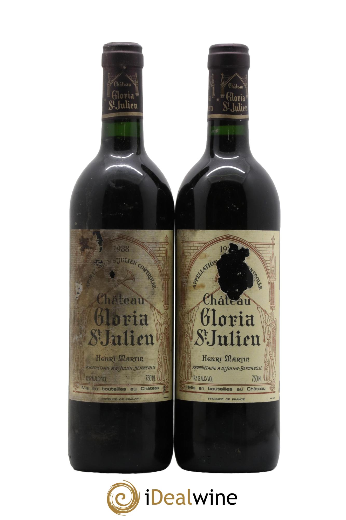 Château Gloria 1988 - Lot de 2 bouteilles - 0