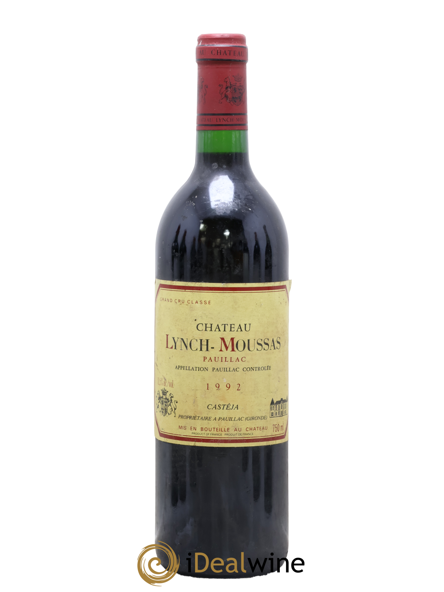 Château Lynch Moussas 5ème Grand Cru Classé 1992 - Lot de 1 bouteille - 0
