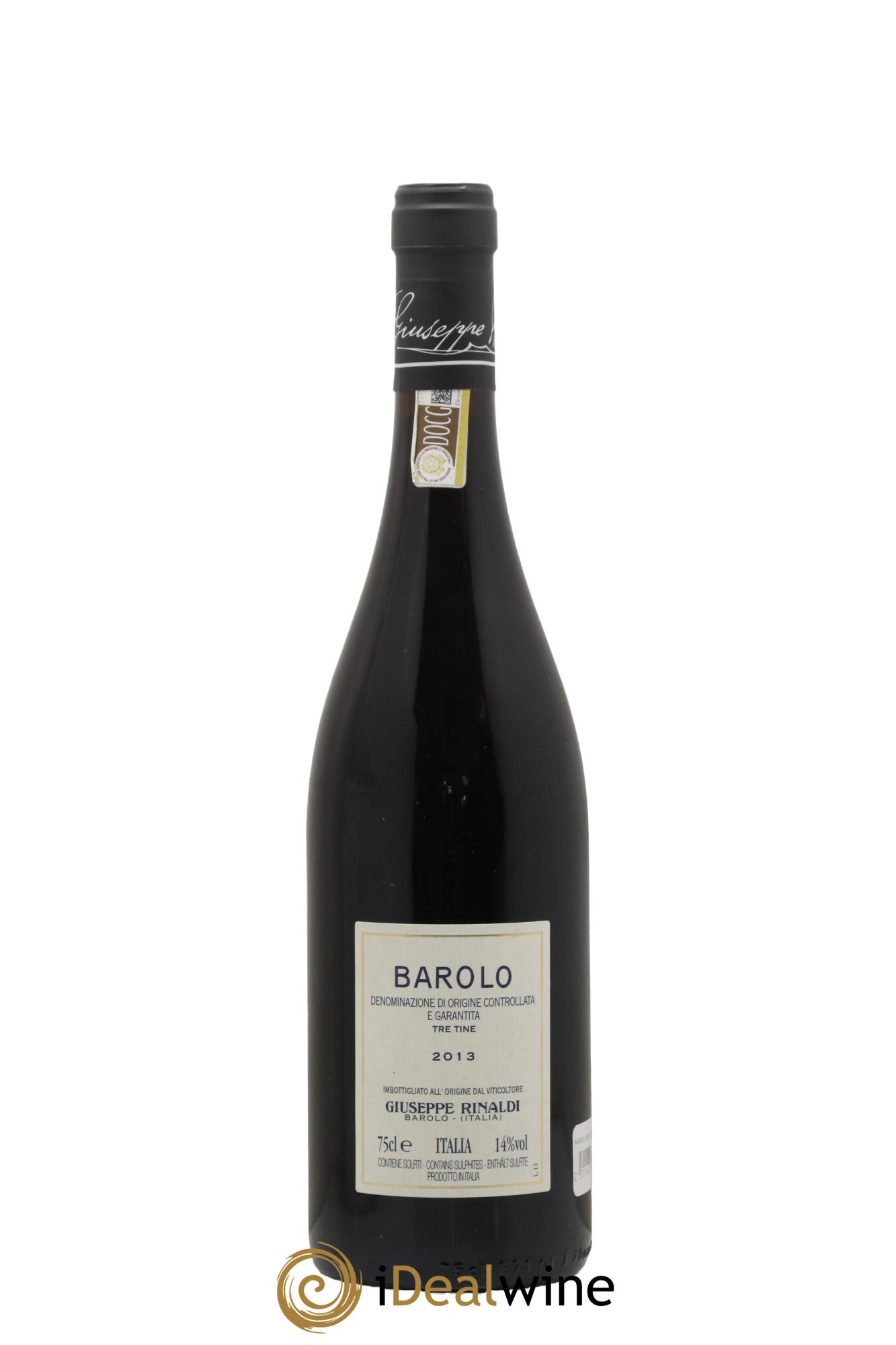 Barolo DOCG Tre Tine Giuseppe Rinaldi 2013 - Posten von 1 Flasche - 1