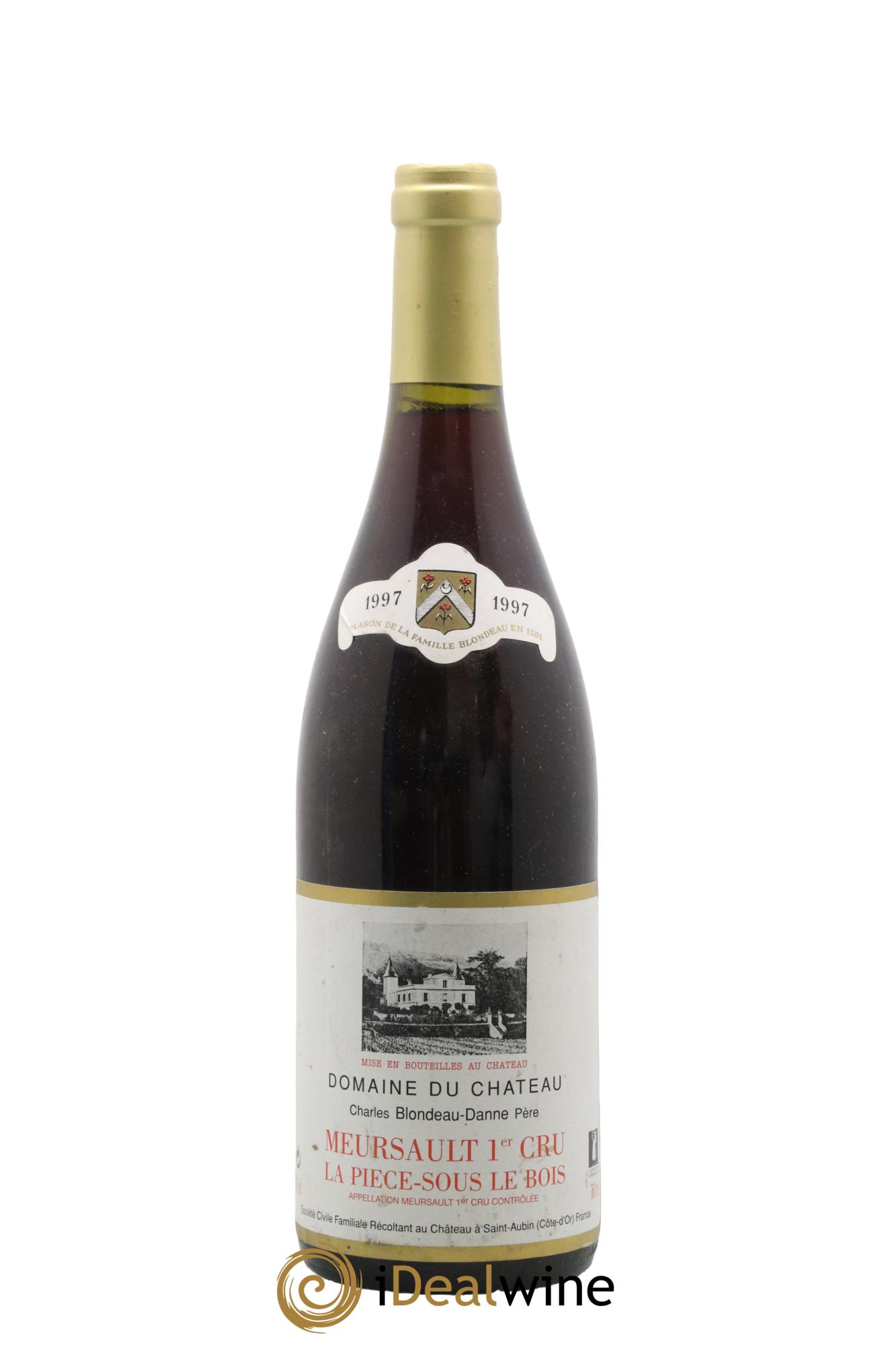 Meursault 1er Cru La Pièce sous le Bois Domaine du Château Charles Blondeau Danne 1997 - Lot de 1 bouteille - 0