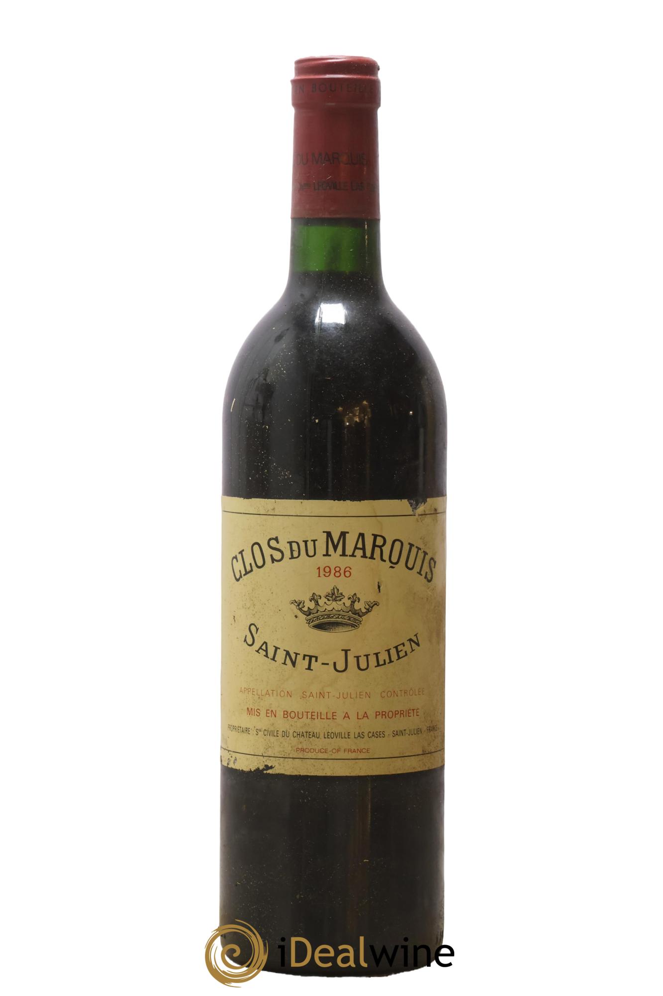 Clos du Marquis 1986 - Lot of 1 bottle - 0