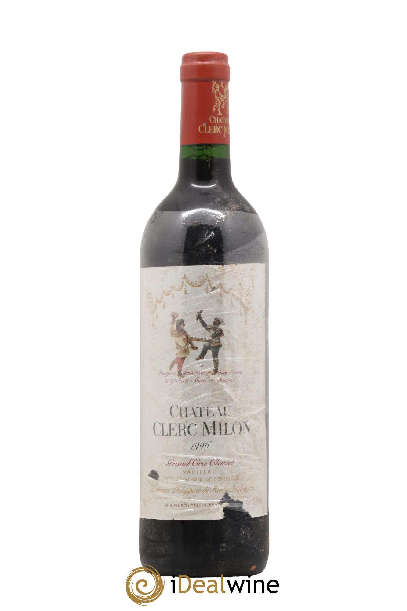 Château Clerc Milon 5ème Grand Cru Classé 1996 - Lot de 1 bouteille - 0