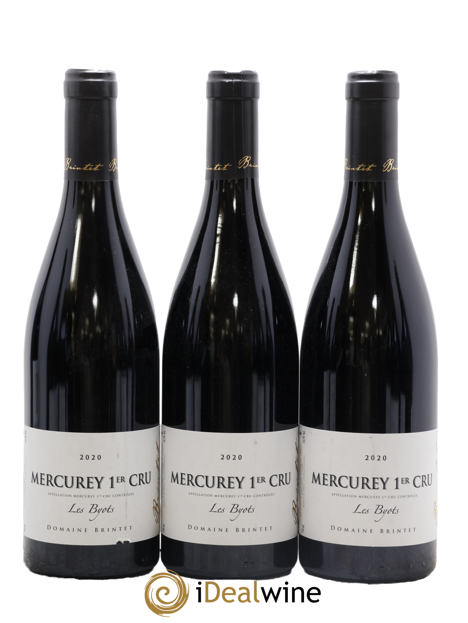 Mercurey 1er Cru Les Byots Brintet Rouge 2020 - Posten von 3 Flaschen - 0