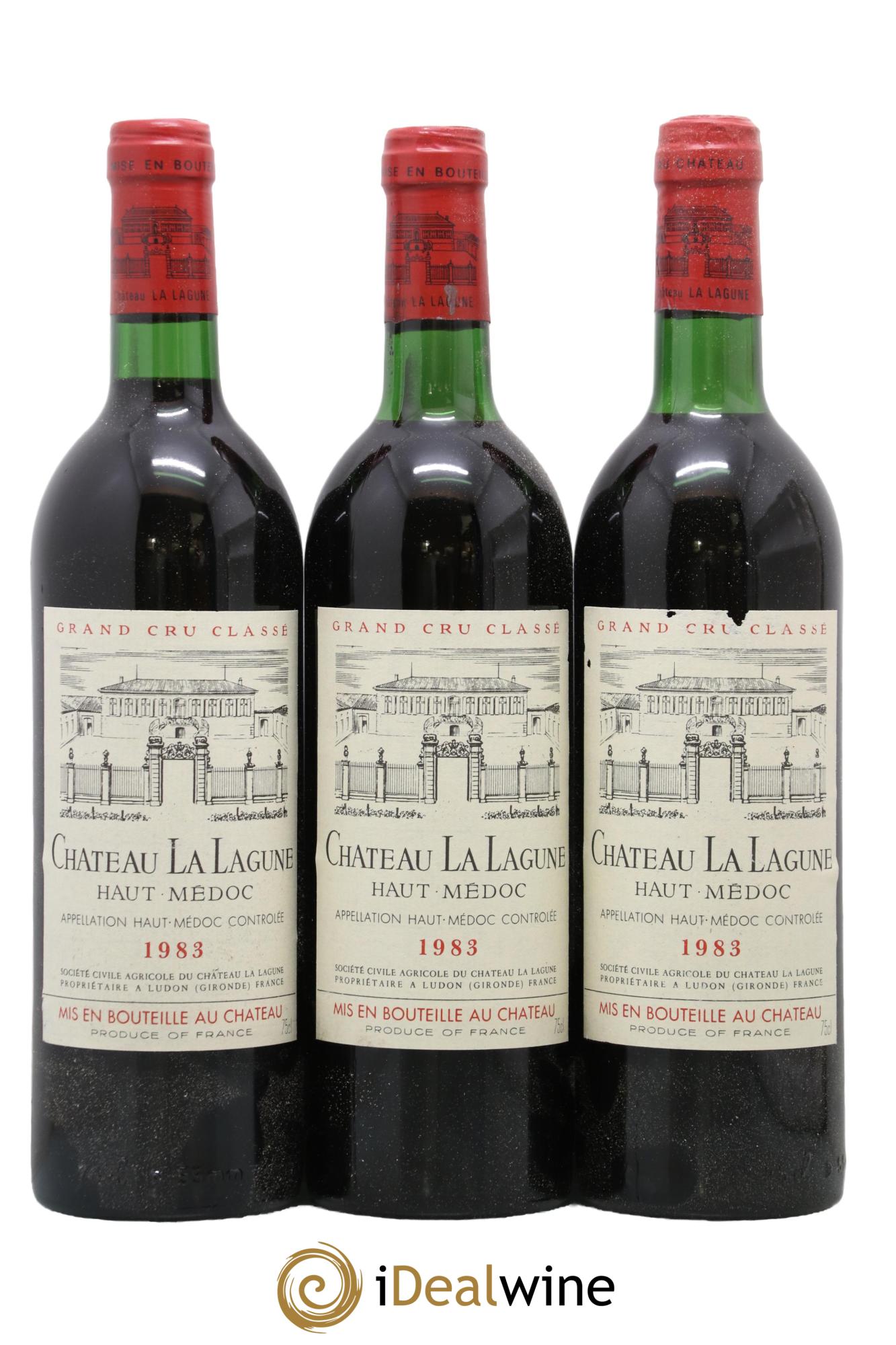 Château la Lagune 3ème Grand Cru Classé 1983 - Lot de 3 bouteilles - 0