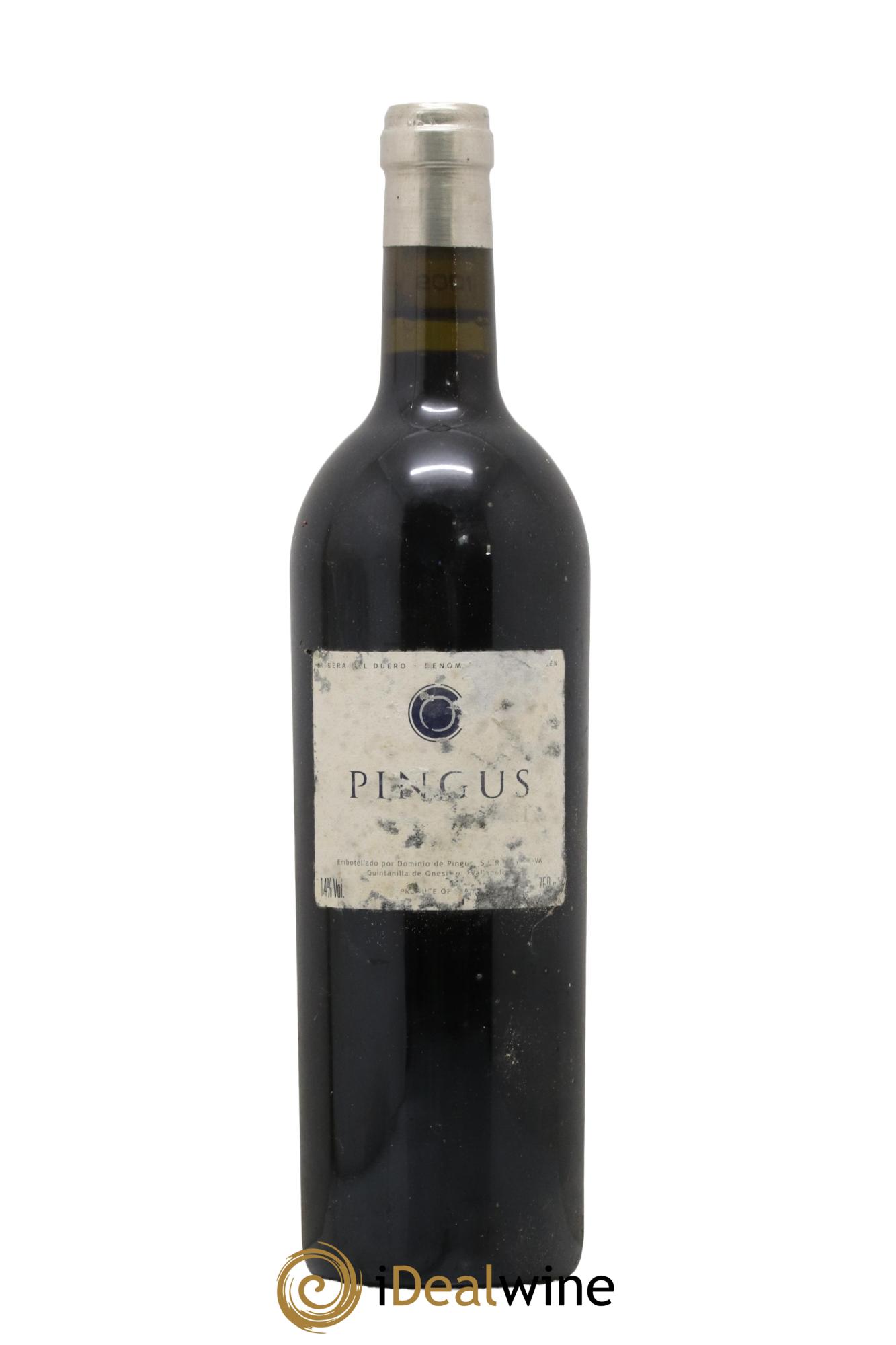 Ribera Del Duero Pingus Dominio de Pingus - Peter Sisseck 2001 - Lot de 1 bouteille - 0