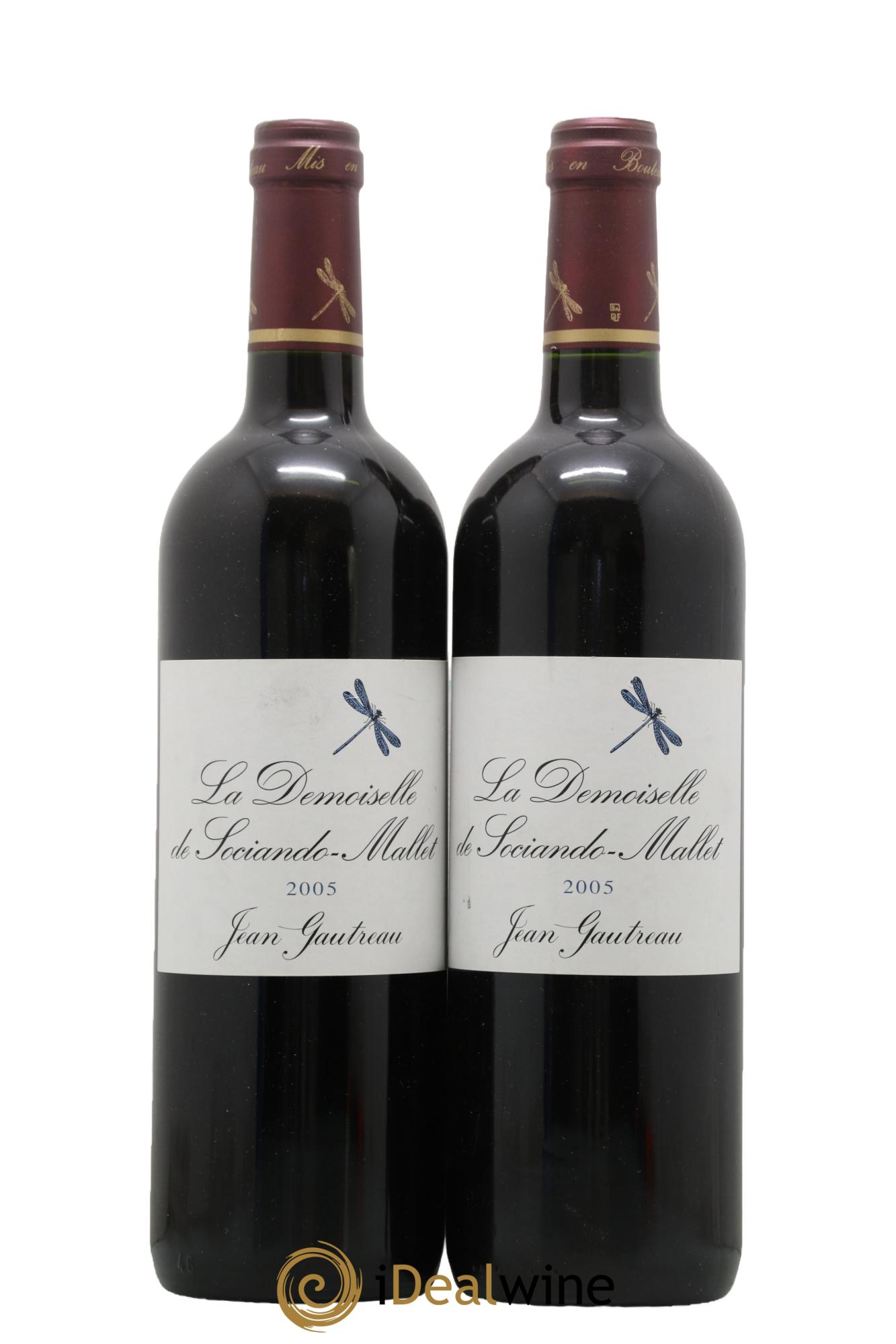 Demoiselle de Sociando Mallet Second Vin 2005 - Lotto di 2 bottiglie - 0