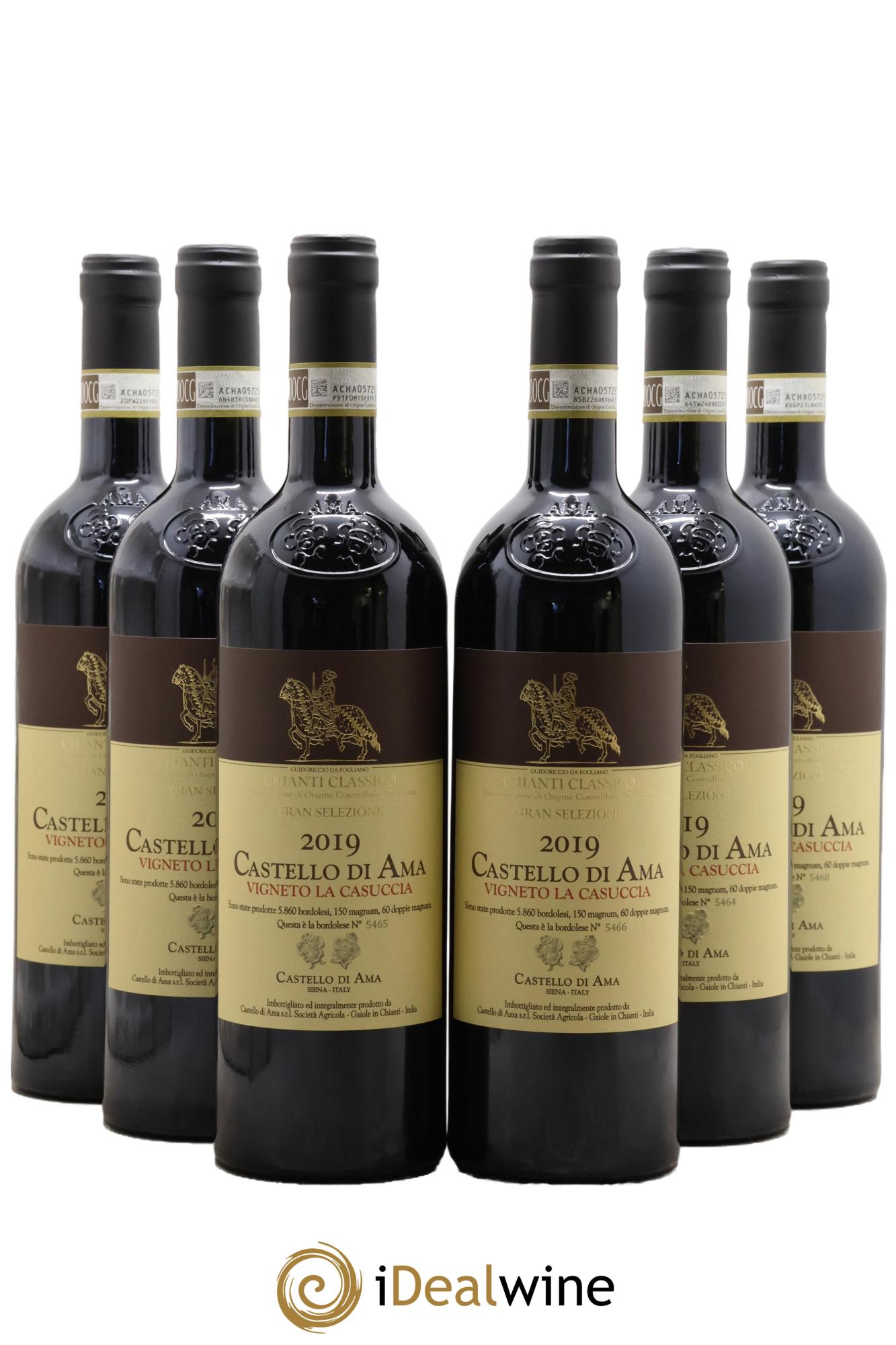 Chianti Classico Castello di Ama DOCG Gran Selezione Vigneto La Casuccia 2019 - Lot de 6 bouteilles - 0