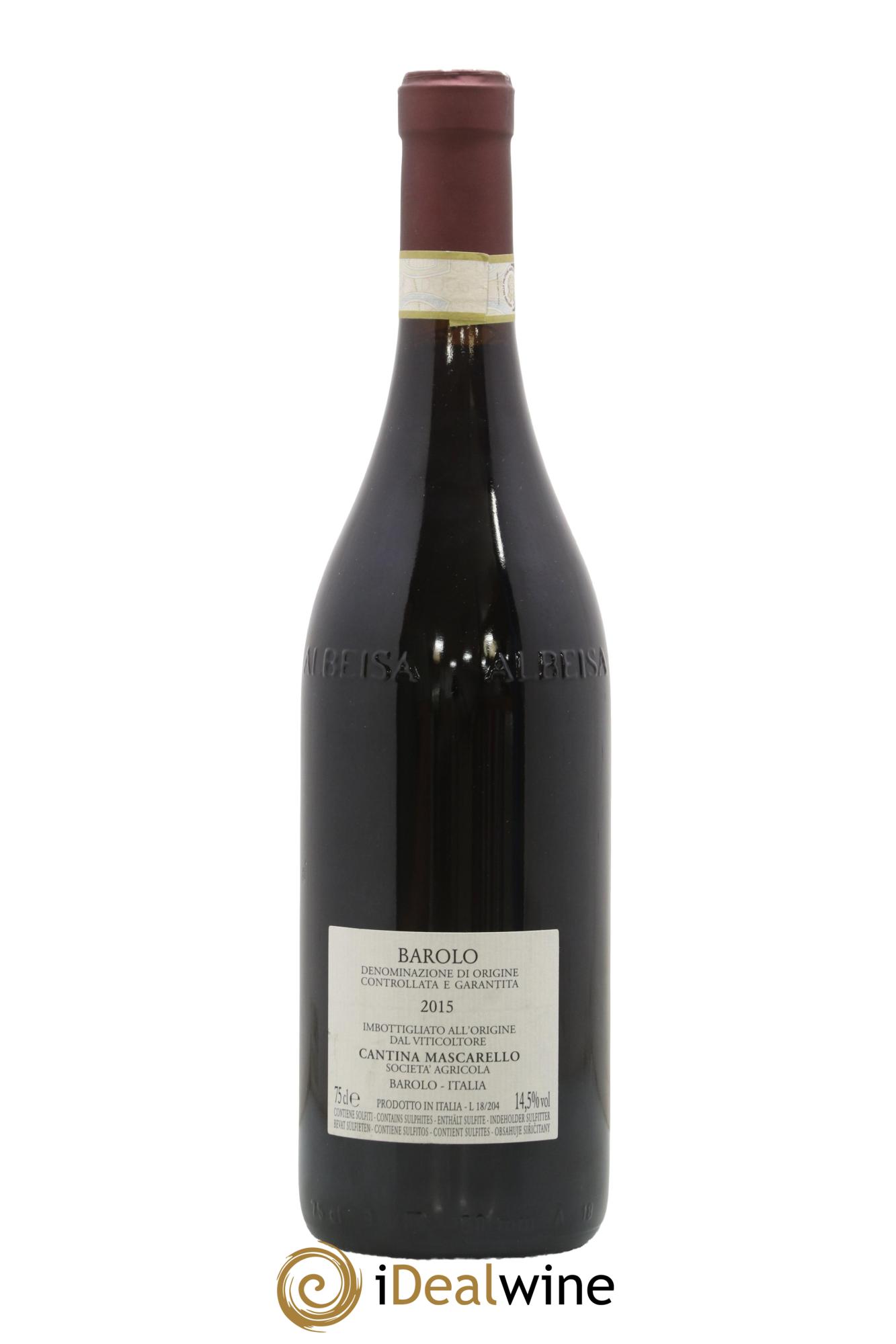 Barolo DOCG Bartolo Mascarello 2015 - Lot de 1 bouteille - 1