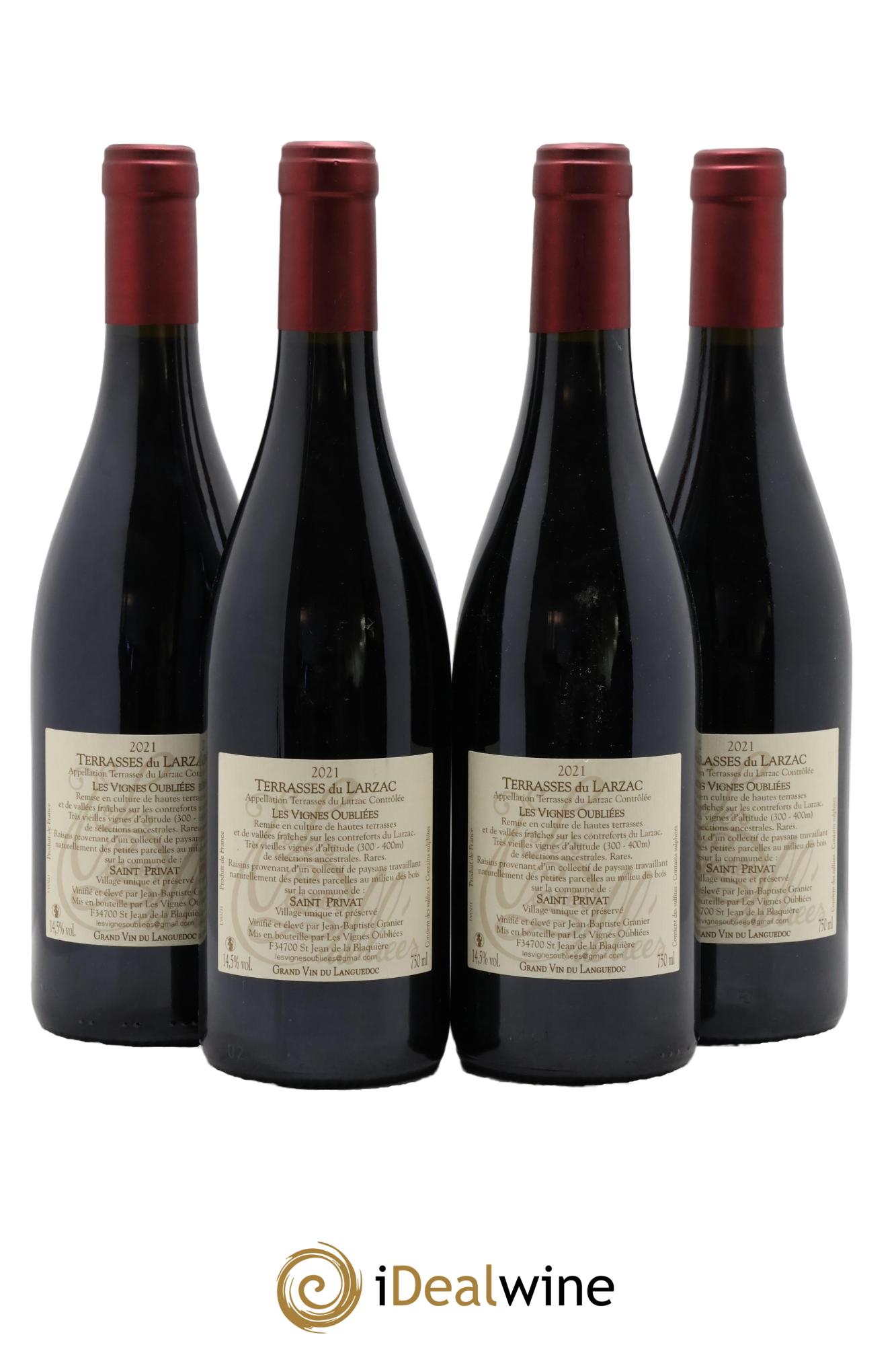 Languedoc Les Vignes oubliées Jean-Baptiste Granier 2021 - Lot of 4 bottles - 1
