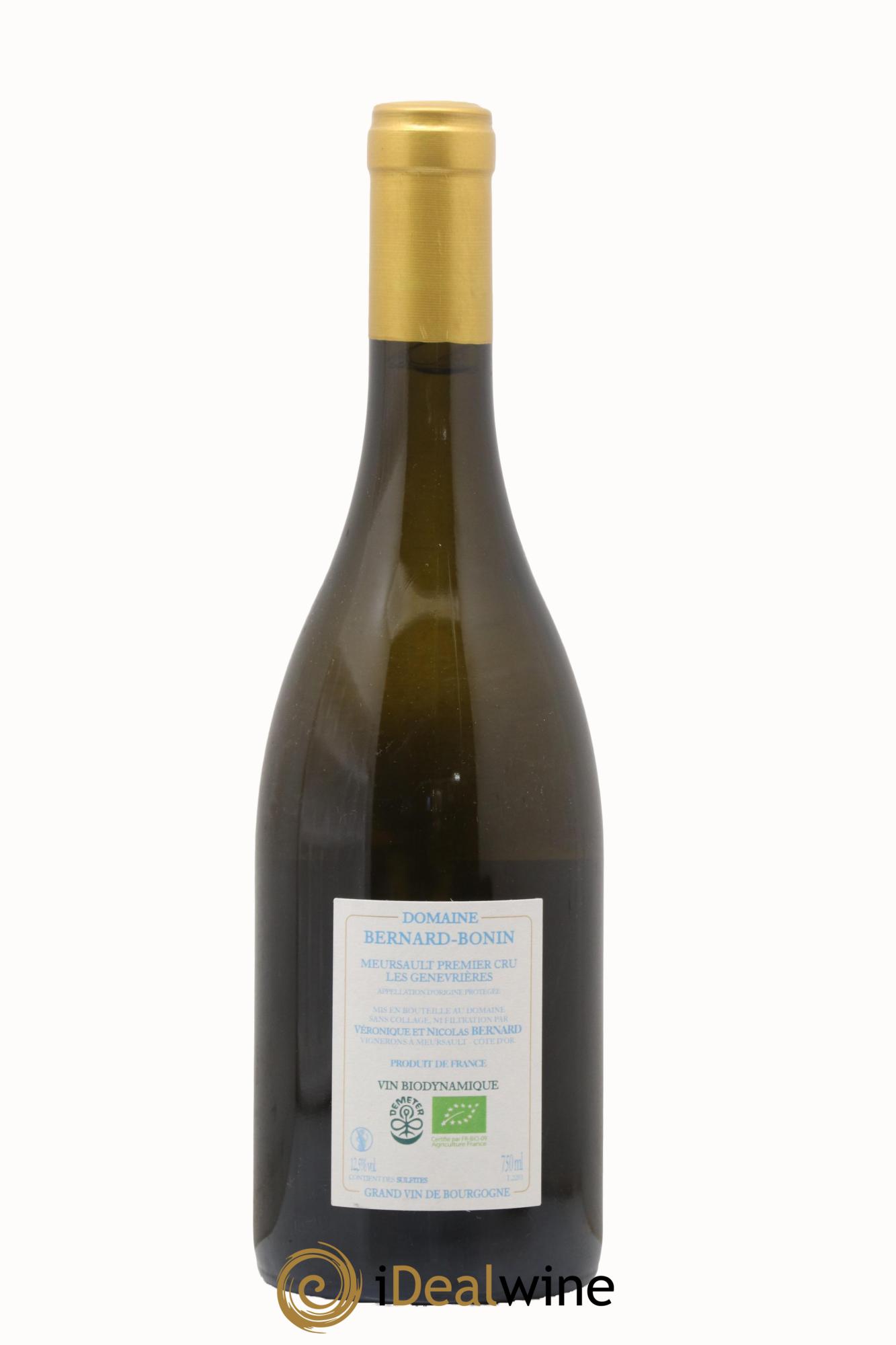 Meursault 1er Cru Les Genevrières Bernard Bonin  2022 - Lot de 1 bouteille - 1