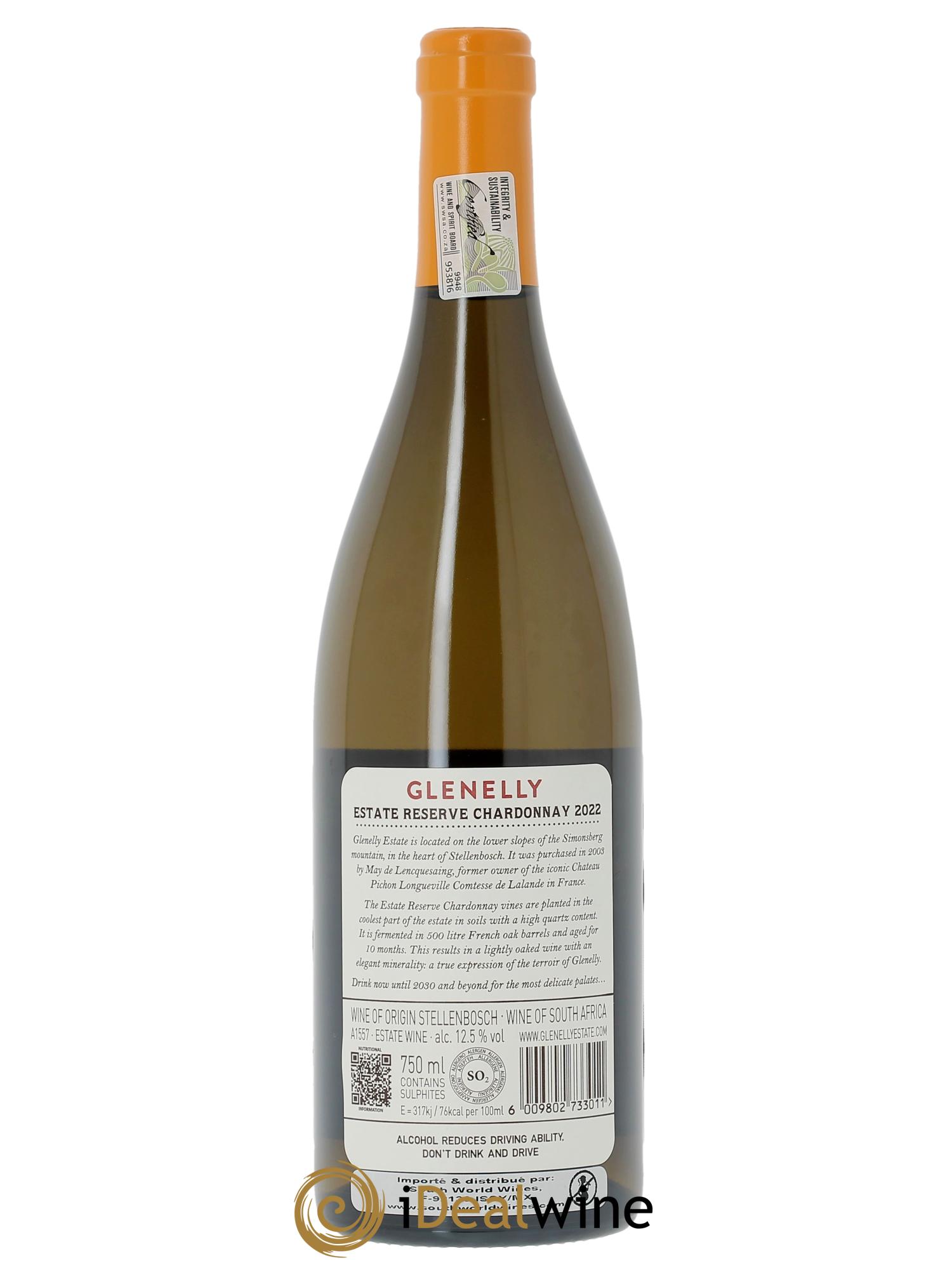 Stellenbosch Glenelly Estate Reserve Chardonnay  2022 - Posten von 1 Flasche - 1