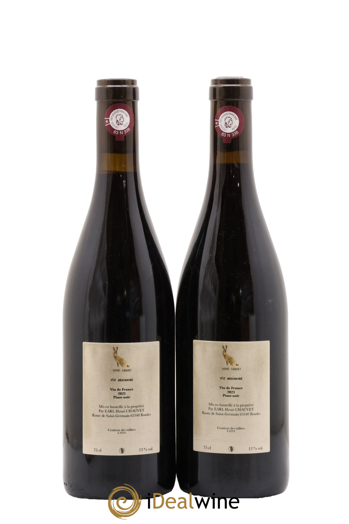 Vin de France Vie ordinaire Henri Chauvet 2023 - Lotto di 2 bottiglie - 1