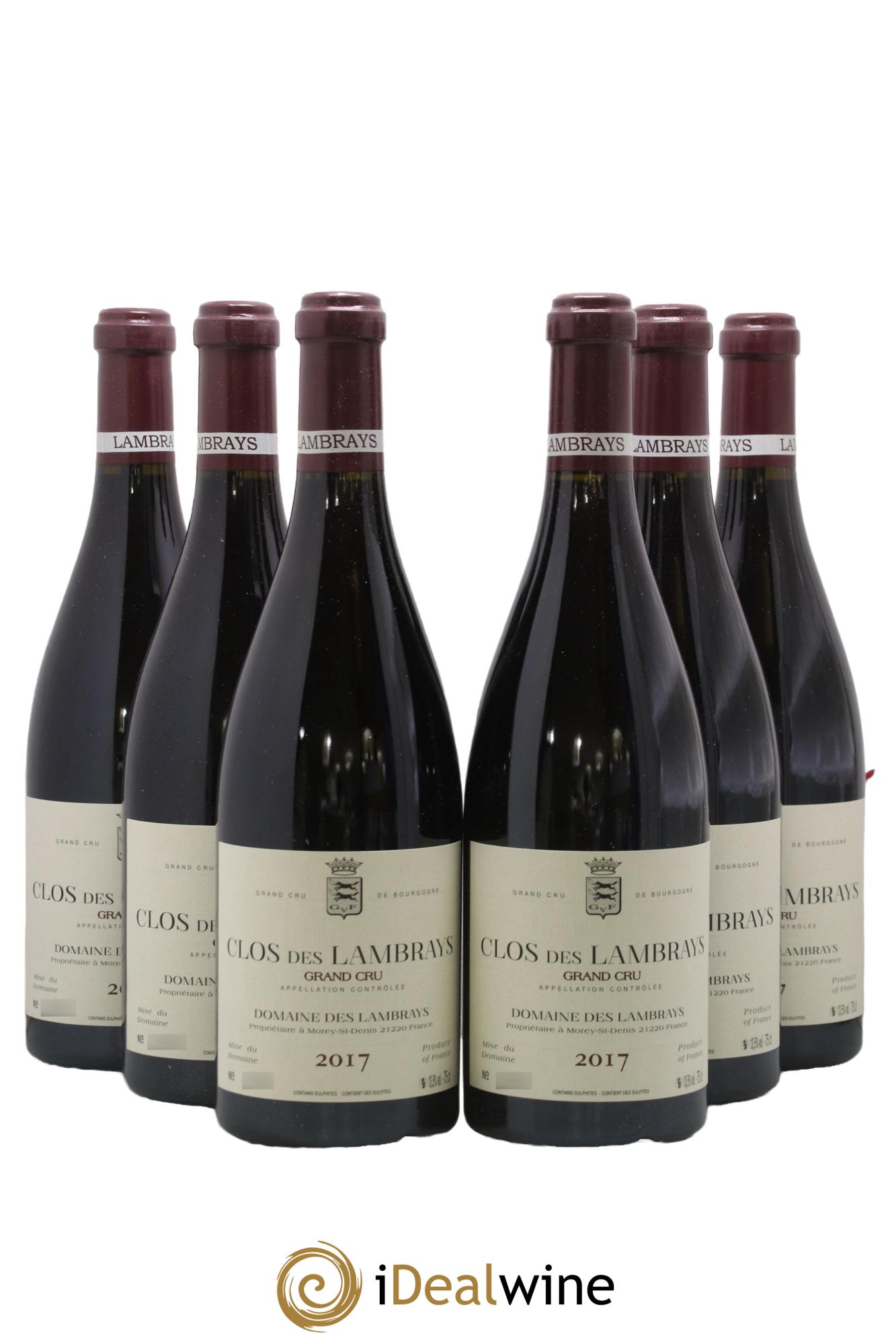 Clos des Lambrays Grand Cru Domaine des Lambrays 2017 - Lot of 6 bottles - 0