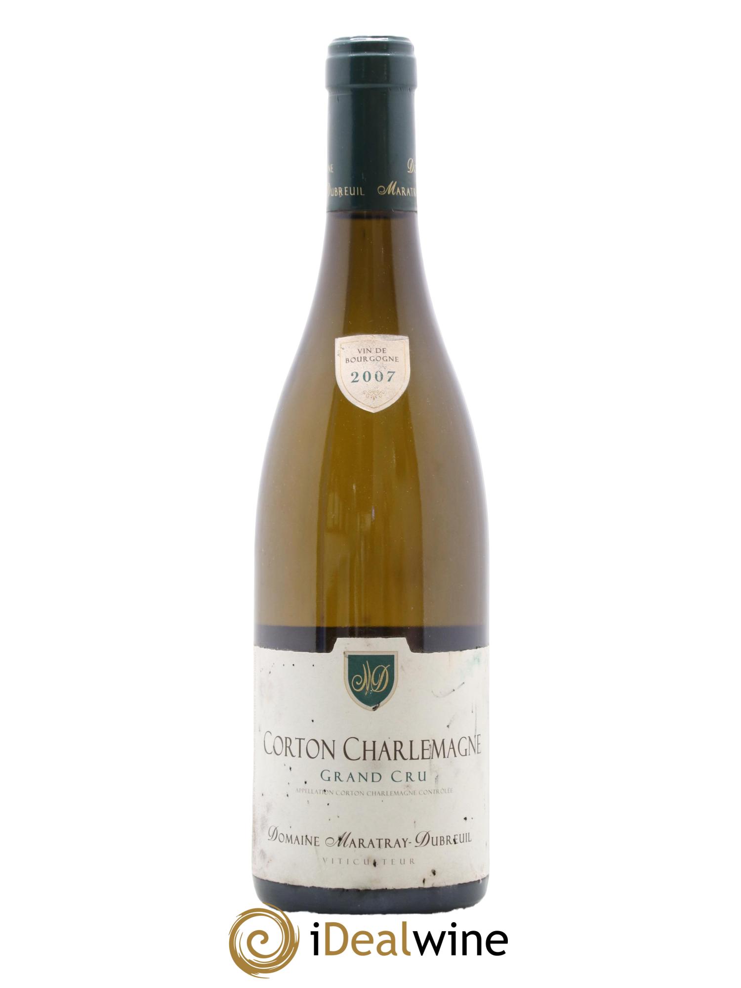 Corton-Charlemagne Grand Cru Maratray-Dubreuil 2007 - Lot de 1 bouteille - 0