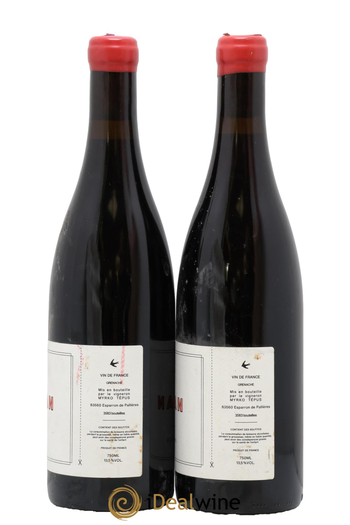 Vin de France Saint-Jean Myrko Tepus 2022 - Lot de 2 bouteilles - 1