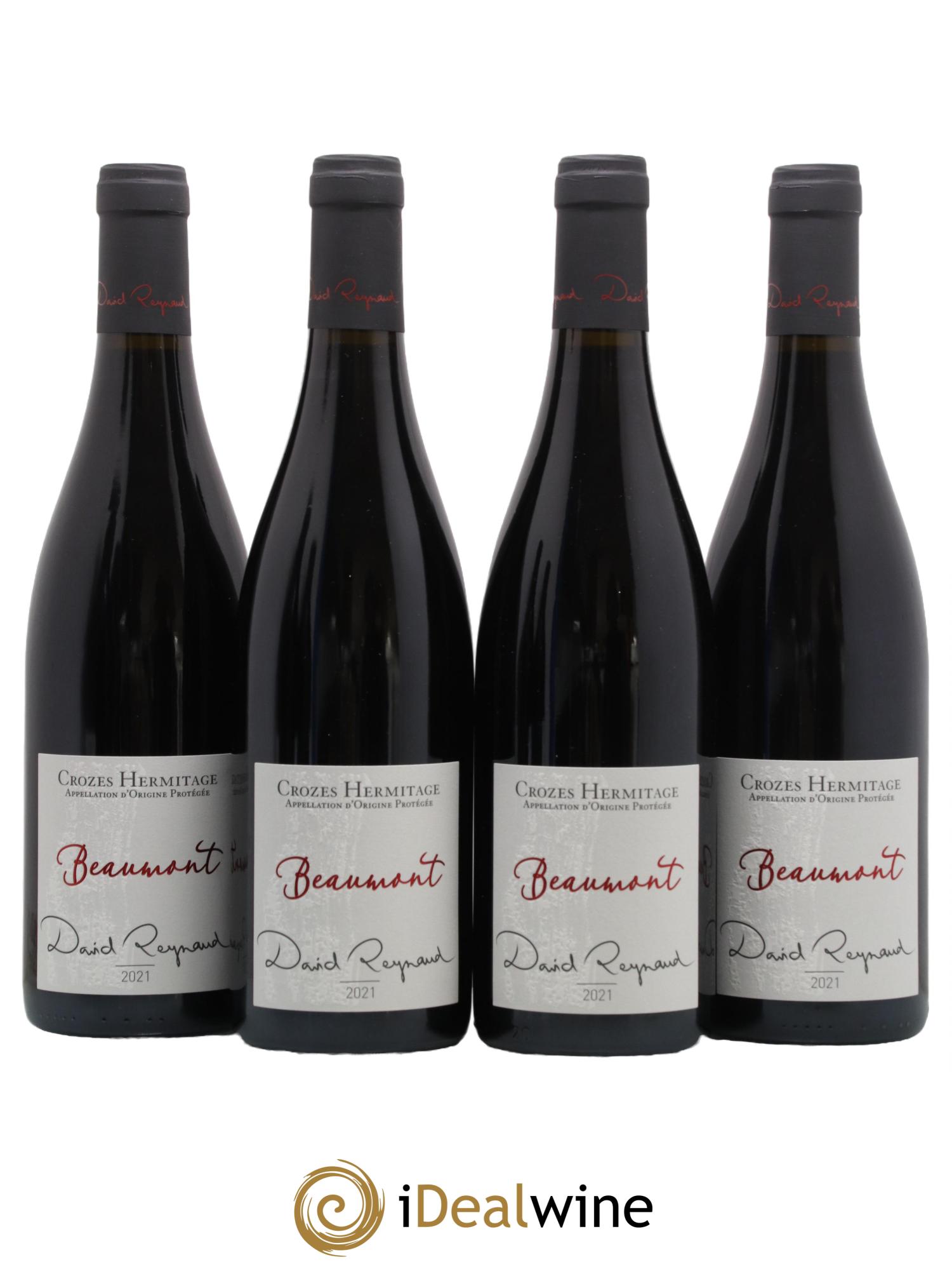 Crozes-Hermitage Beaumont David Reynaud 2021 - Lot de 4 bouteilles - 0