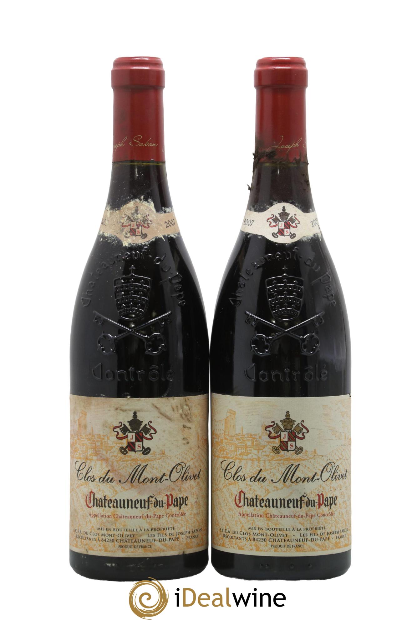 Châteauneuf-du-Pape Clos du Mont-Olivet 2007 - Lot of 2 bottles - 0
