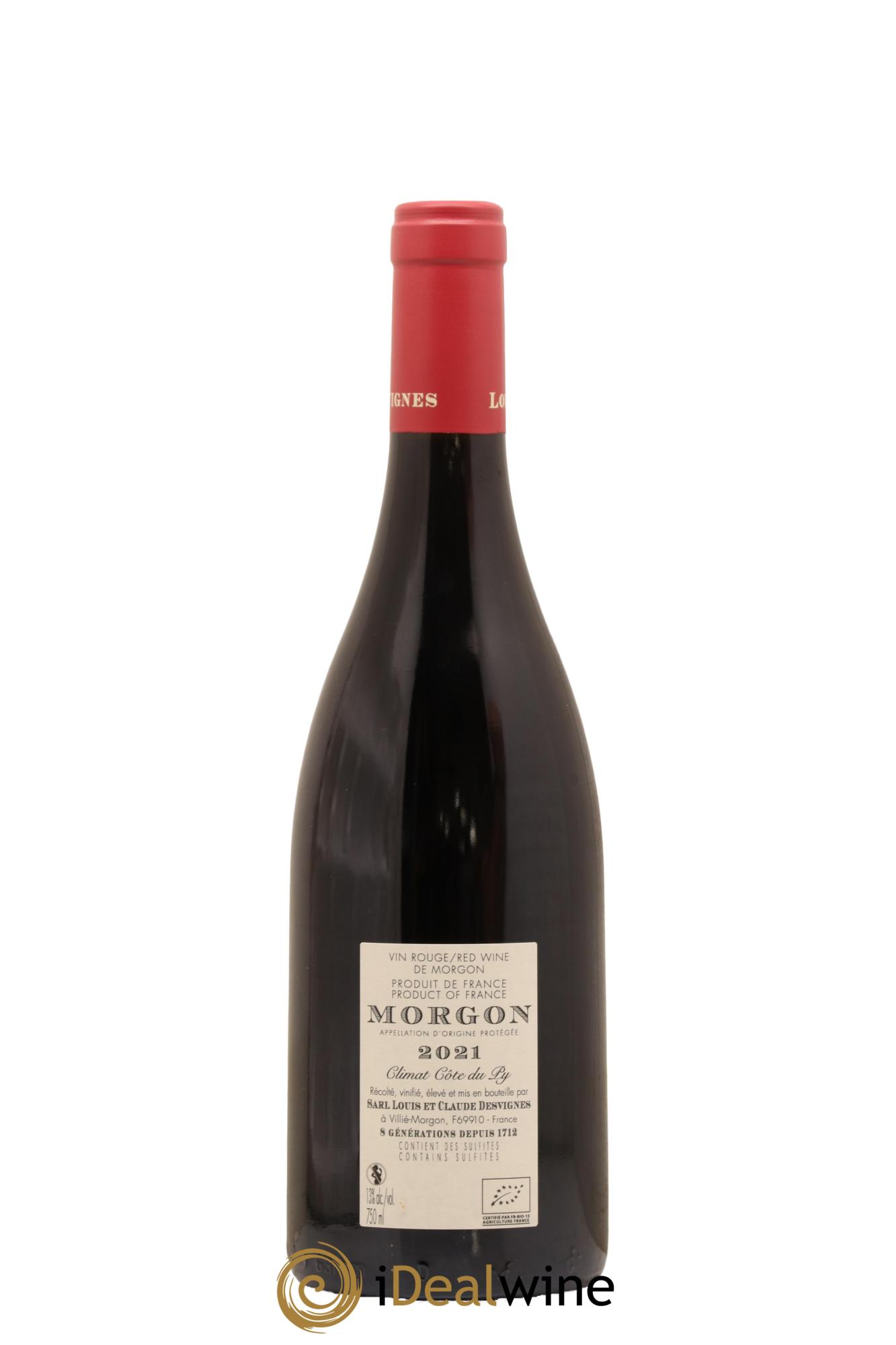 Morgon Côte du Py Louis-Claude Desvignes  2021 - Posten von 1 Flasche - 1