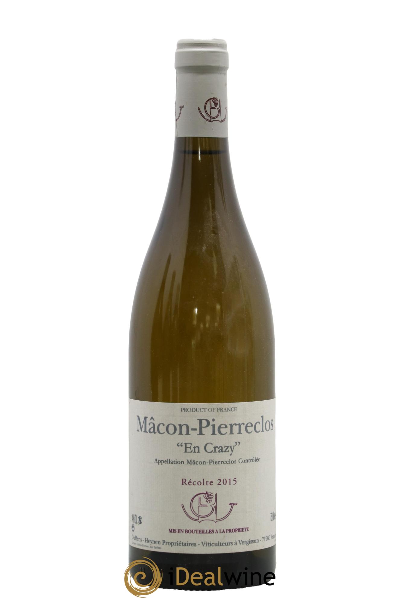 Mâcon Pierreclos En Crazy Guffens-Heynen 2015 - Lot of 1 bottle - 0