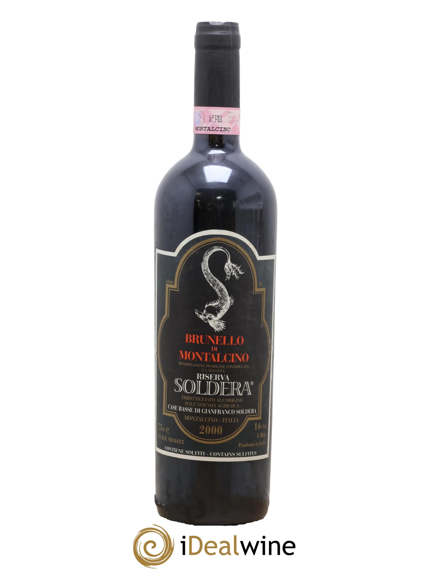 Brunello di Montalcino DOCG Riserva Soldera Case Basse - Gianfranco Soldera 2000 - Lot de 1 bouteille - 0