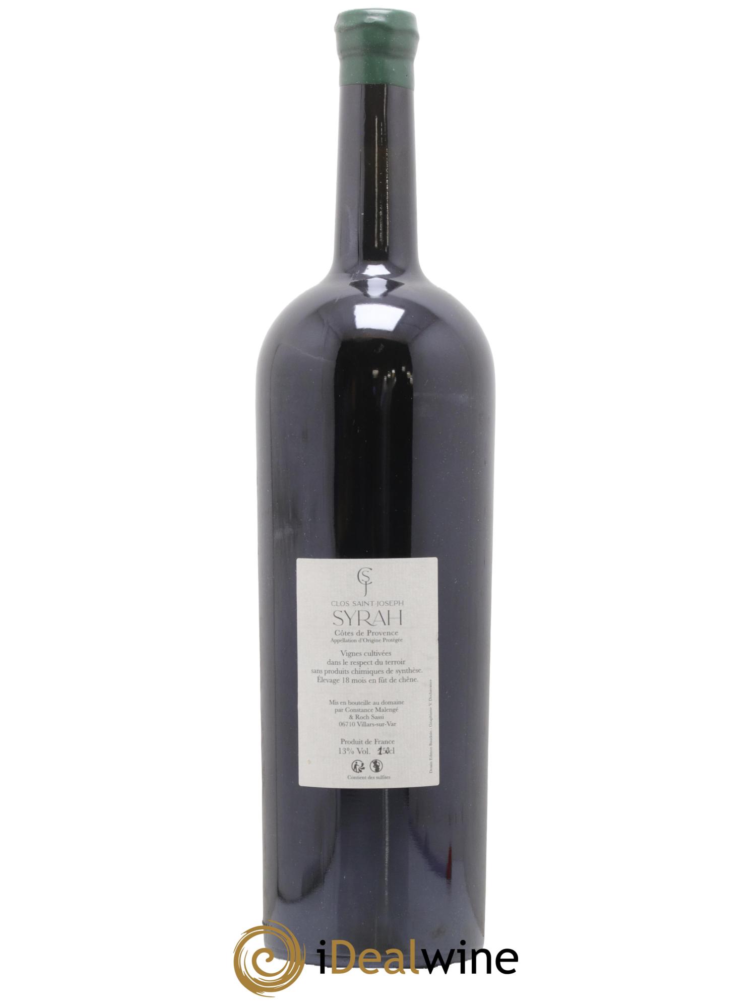 Côtes de Provence Syrah Les Planches de la Gardivole Clos Saint-Joseph 2019 - Lot de 1 magnum - 1