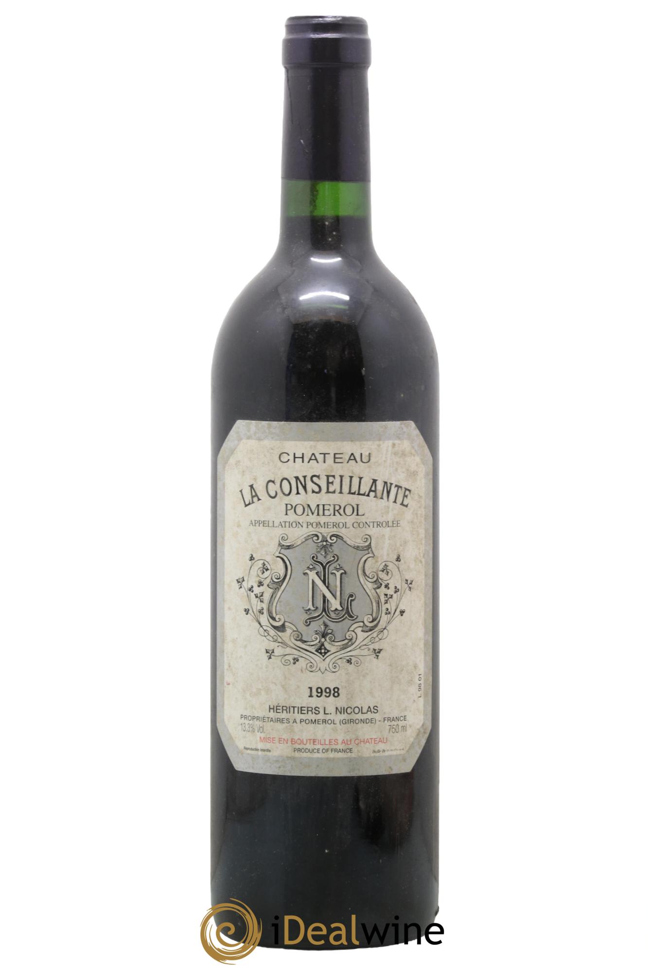 Château la Conseillante 1998 - Lot de 1 bouteille - 0