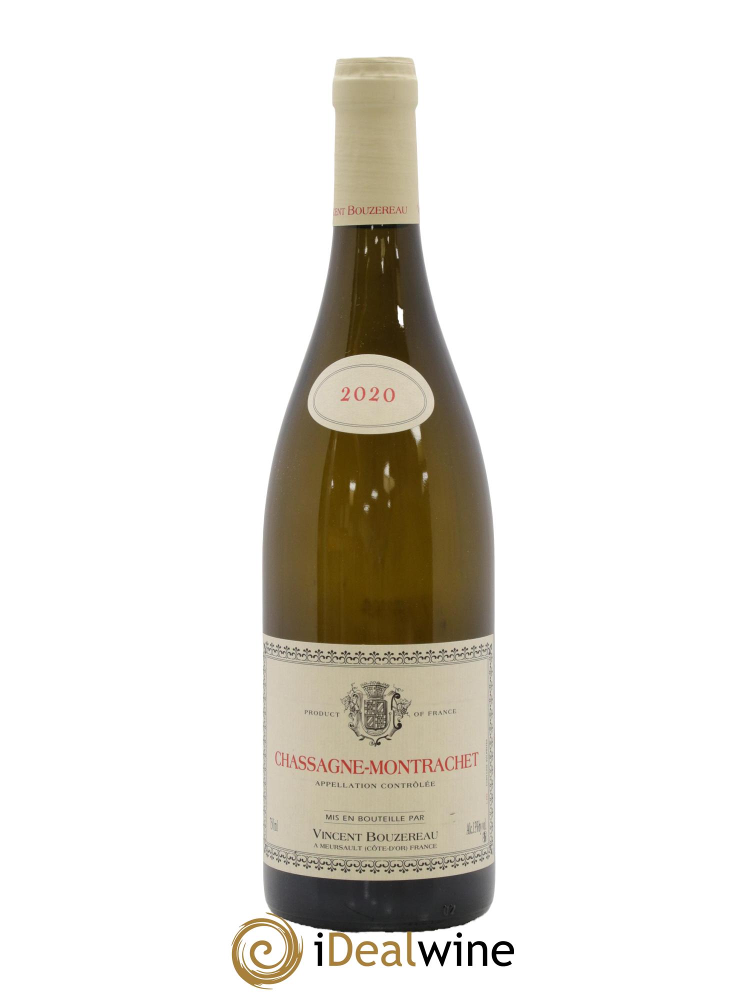 Chassagne-Montrachet Vincent Bouzereau (Domaine) 2020 - Lot de 1 bouteille - 0