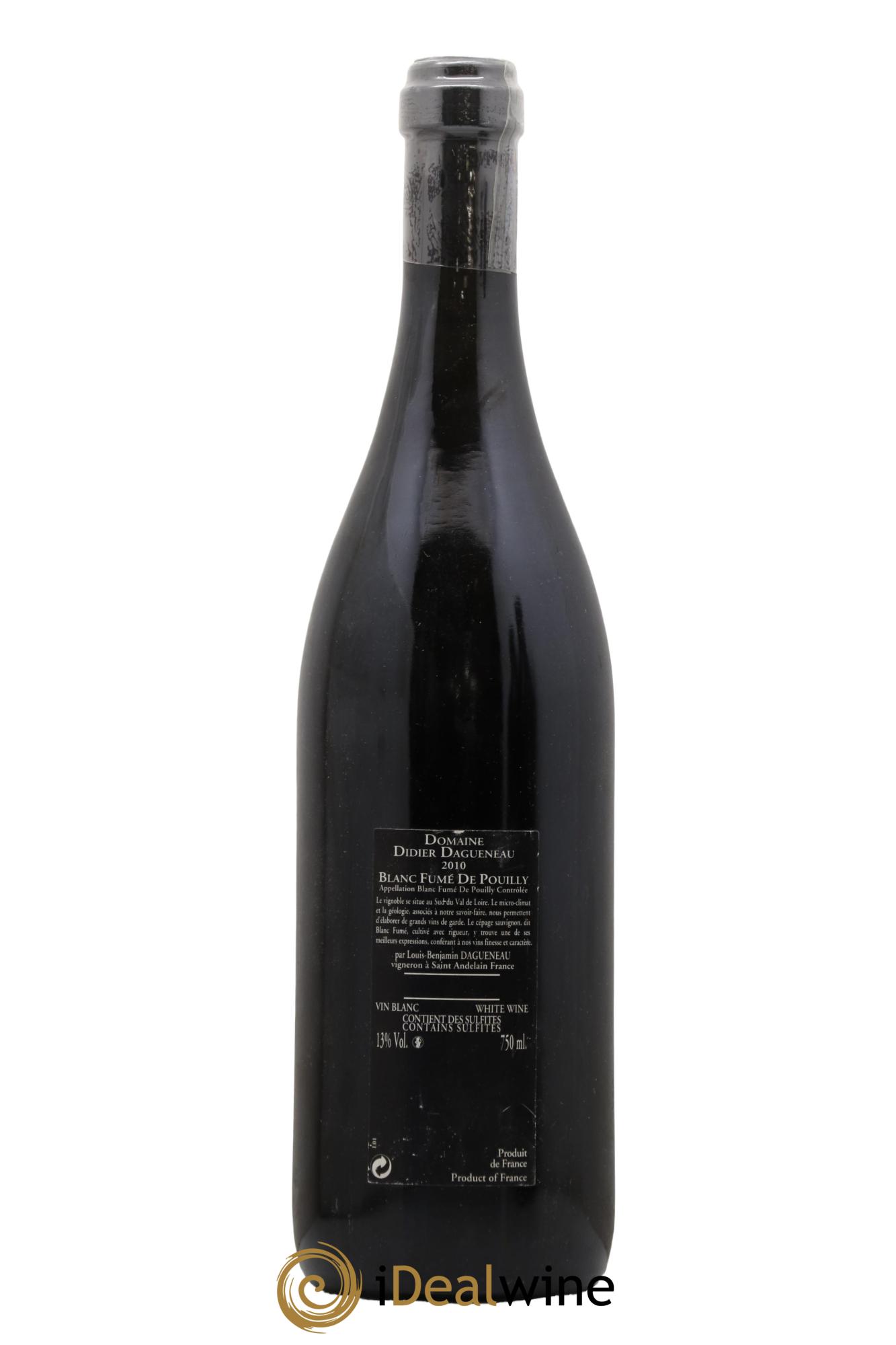 Vin de France (anciennement Pouilly-Fumé) Silex Dagueneau (Domaine Didier - Louis-Benjamin) 2010 - Lot de 1 bouteille - 1