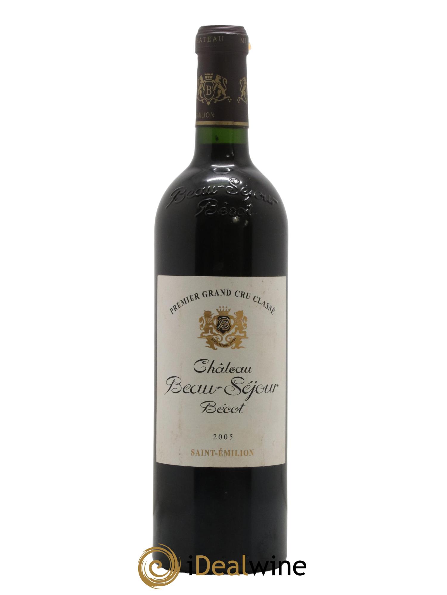 Château Beau-Séjour Bécot 1er Grand Cru Classé B 2005 - Lot de 1 bouteille - 0