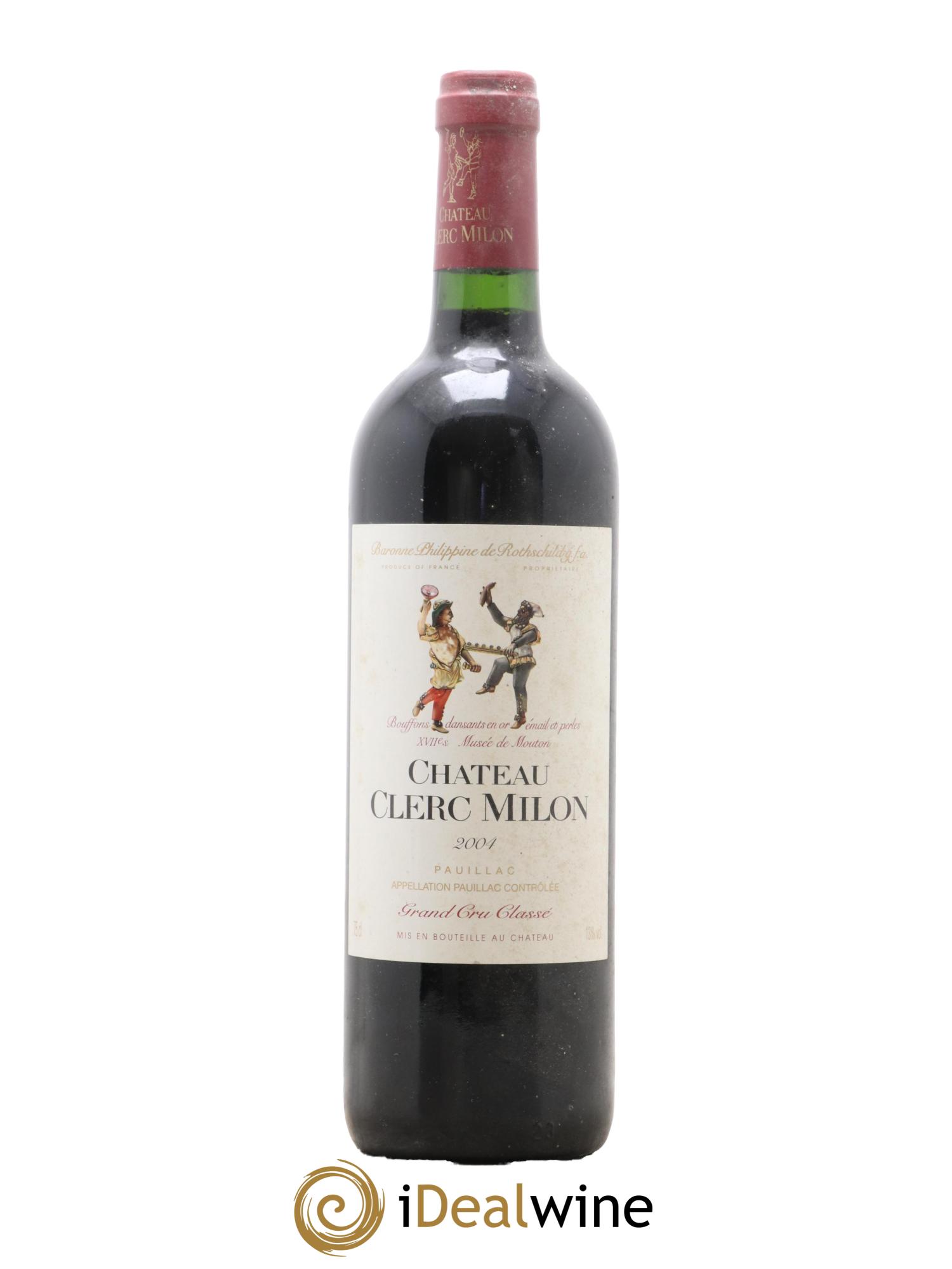 Château Clerc Milon 5ème Grand Cru Classé 2004 - Lot de 1 bouteille - 0
