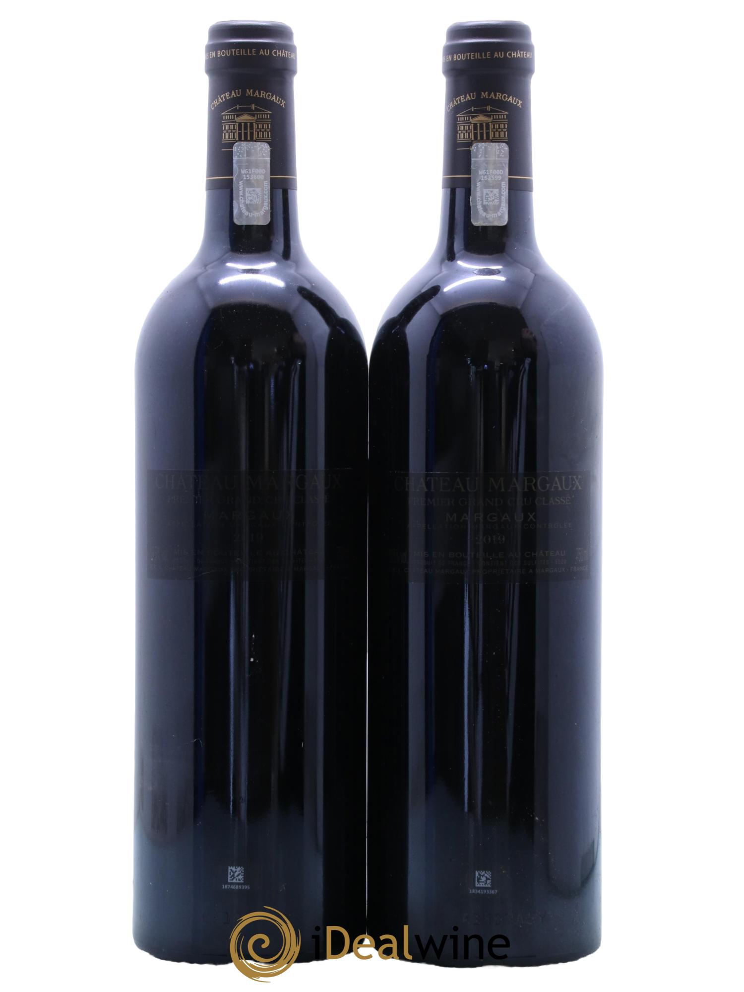 Château Margaux 1er Grand Cru Classé 2019 - Lot de 2 bouteilles - 1