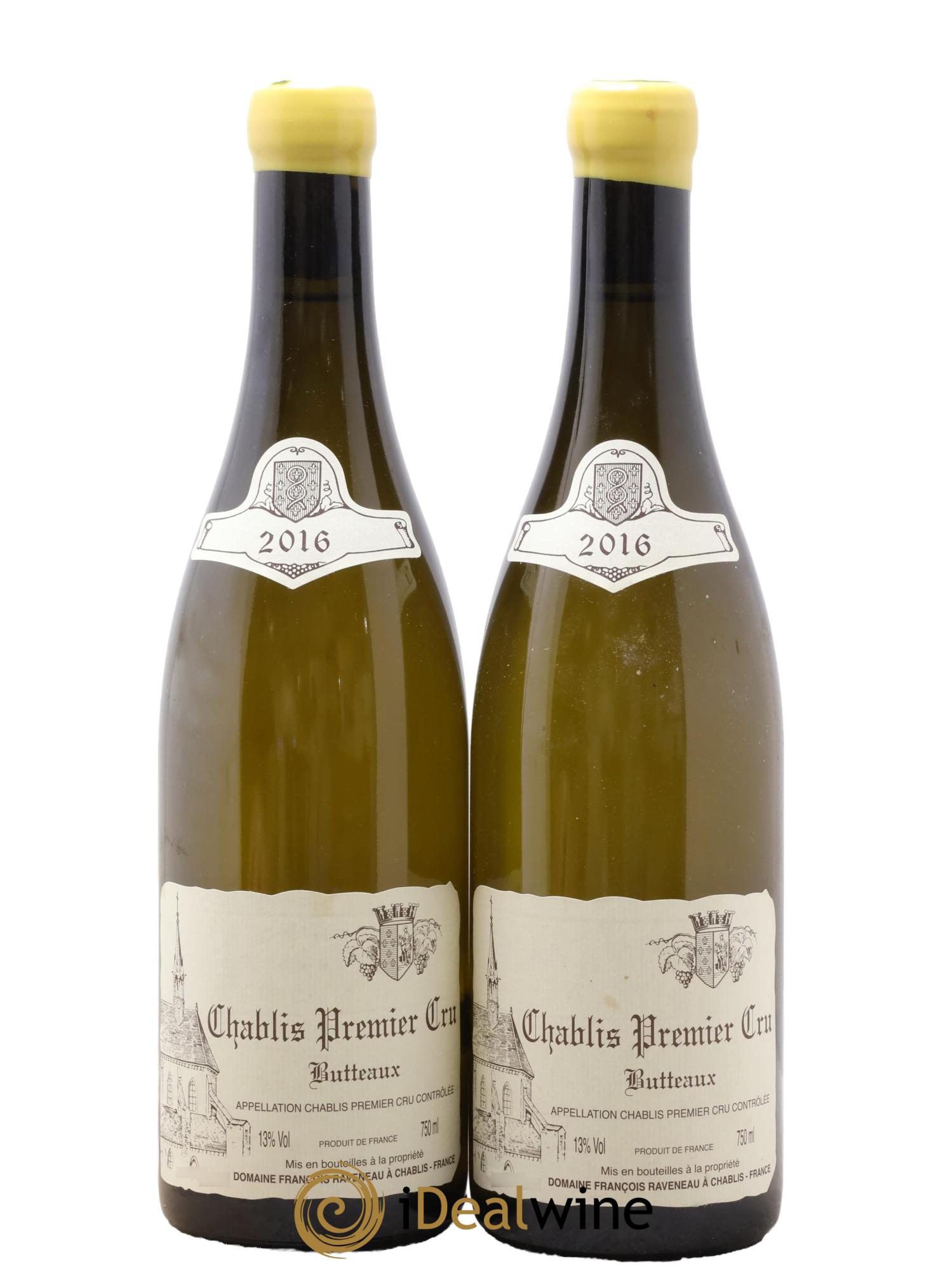 Chablis 1er Cru Butteaux Raveneau (Domaine) 2016 - Lotto di 2 bottiglie - 0