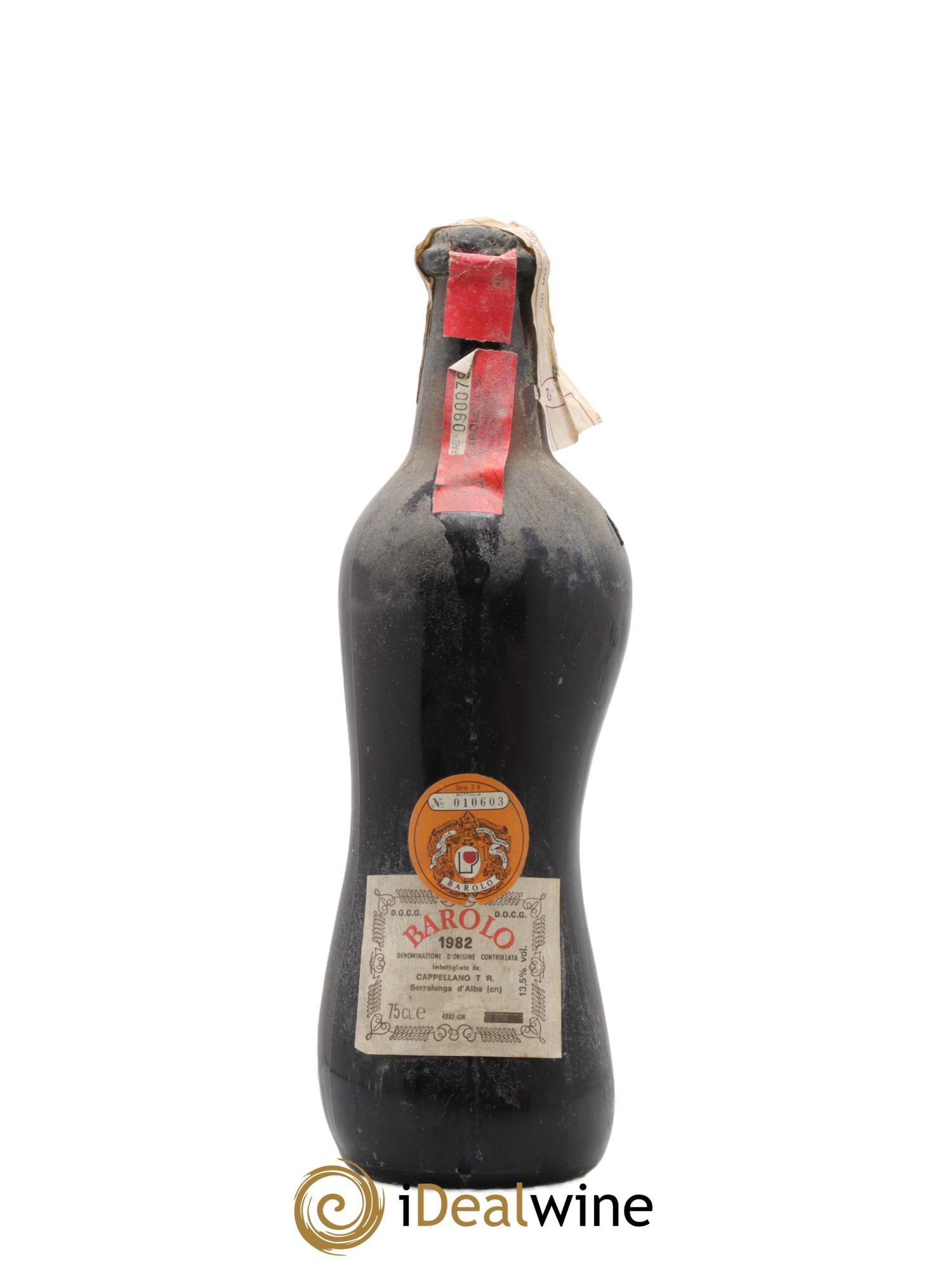 Barolo Troglia Cappellano 1982 - Lot de 1 bouteille - 0