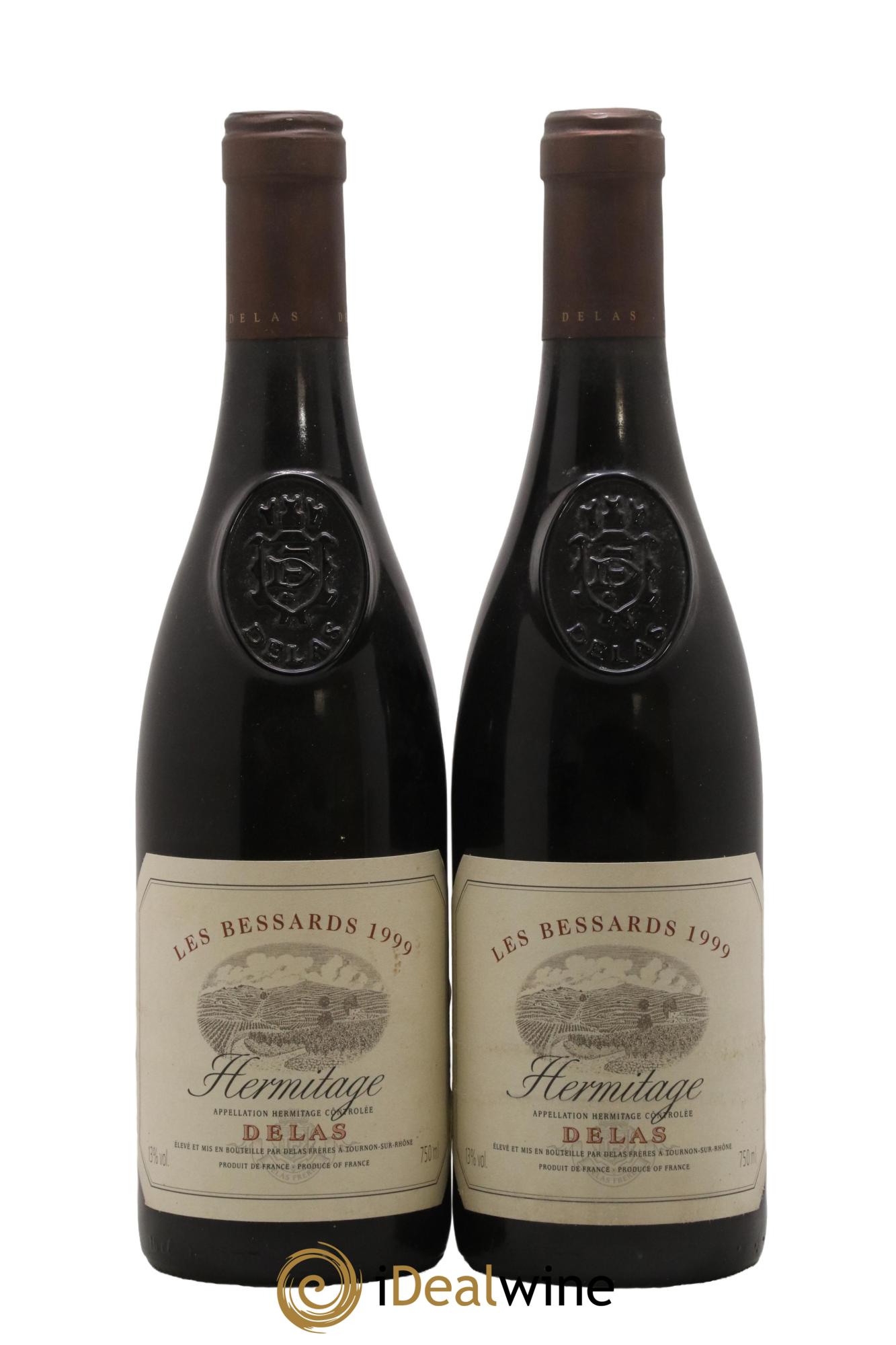 Hermitage Les Bessards Delas Frères 1999 - Posten von 2 Flaschen - 0