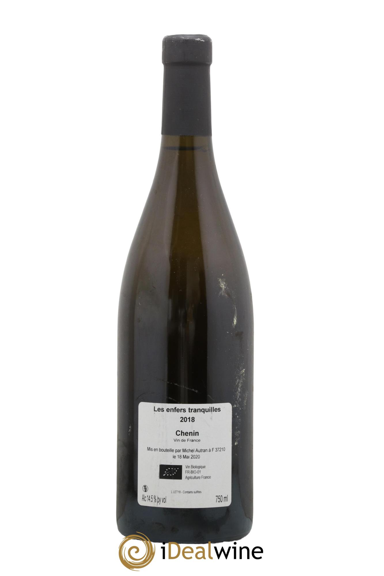 Vin de France Les Enfers Tranquilles Michel Autran 2018 - Lot de 1 bouteille - 1