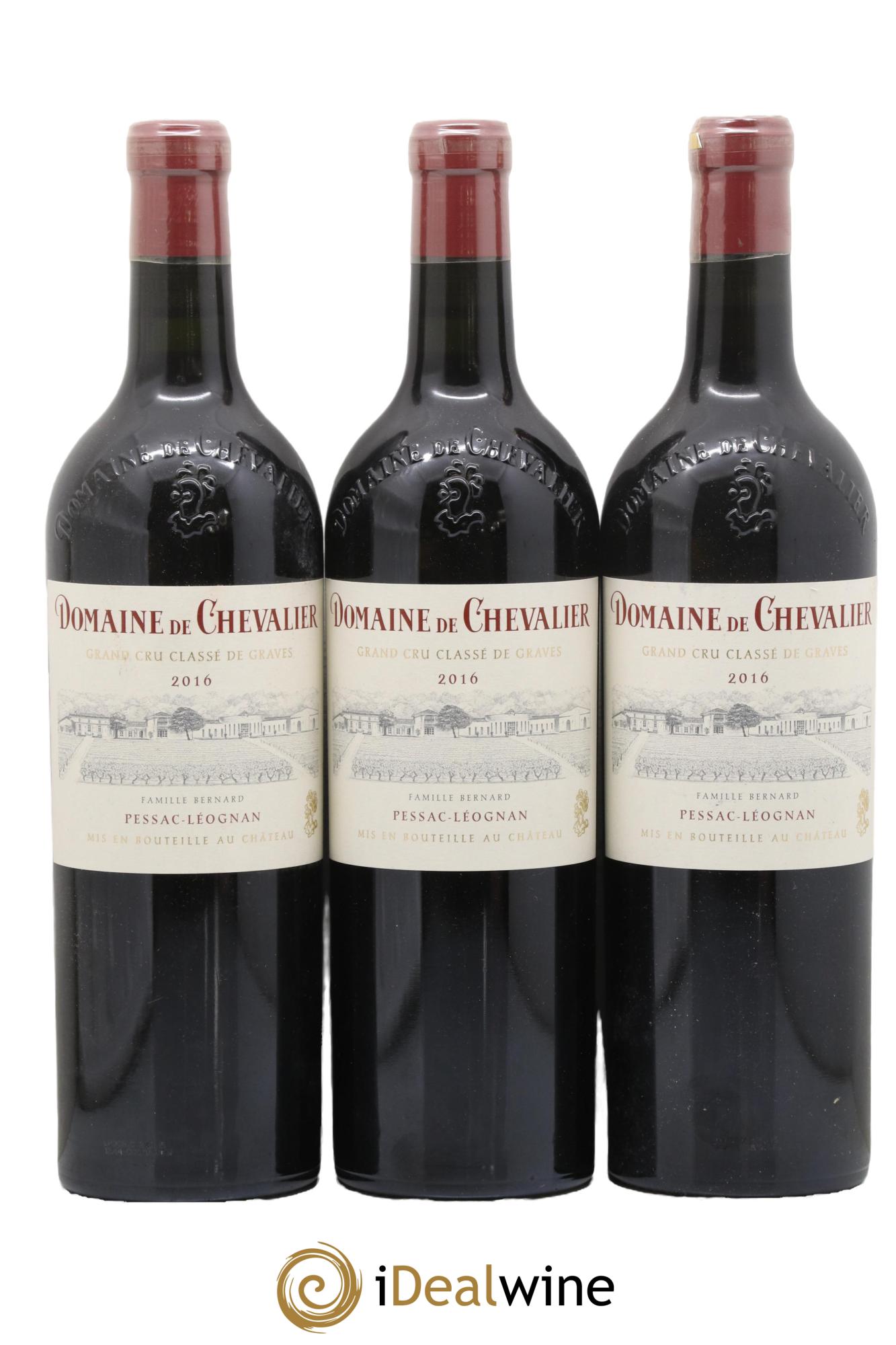 Domaine de Chevalier Cru Classé de Graves 2016 - Lot de 3 bouteilles - 0