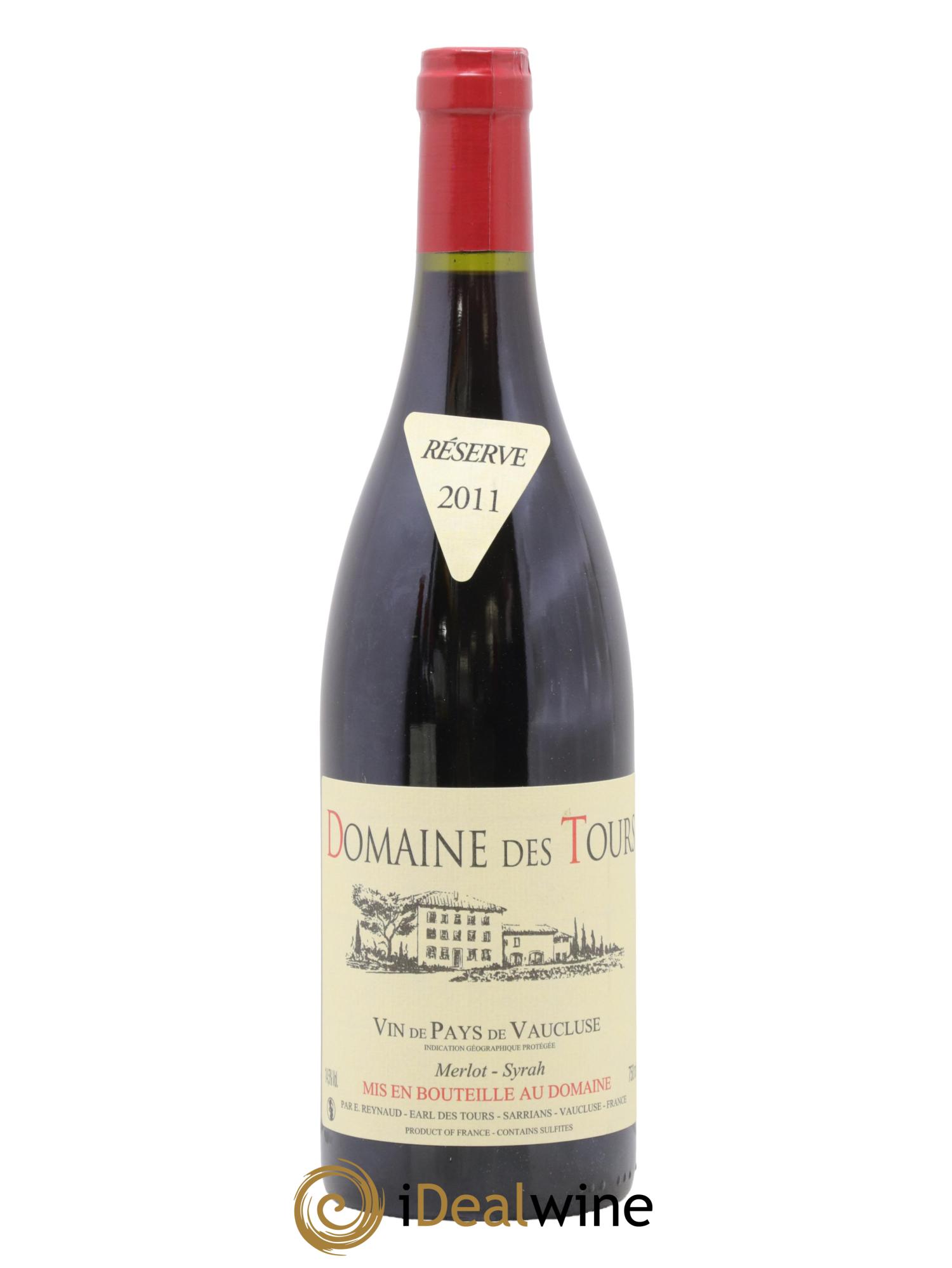 Vaucluse Domaine des Tours Merlot-Syrah Emmanuel Reynaud 2011 - Posten von 1 Flasche - 0