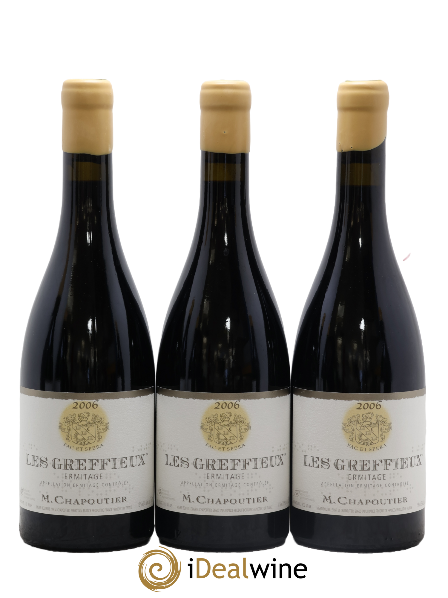 Hermitage Ermitage Les Greffieux Chapoutier 2006 - Lot de 6 bouteilles - 1