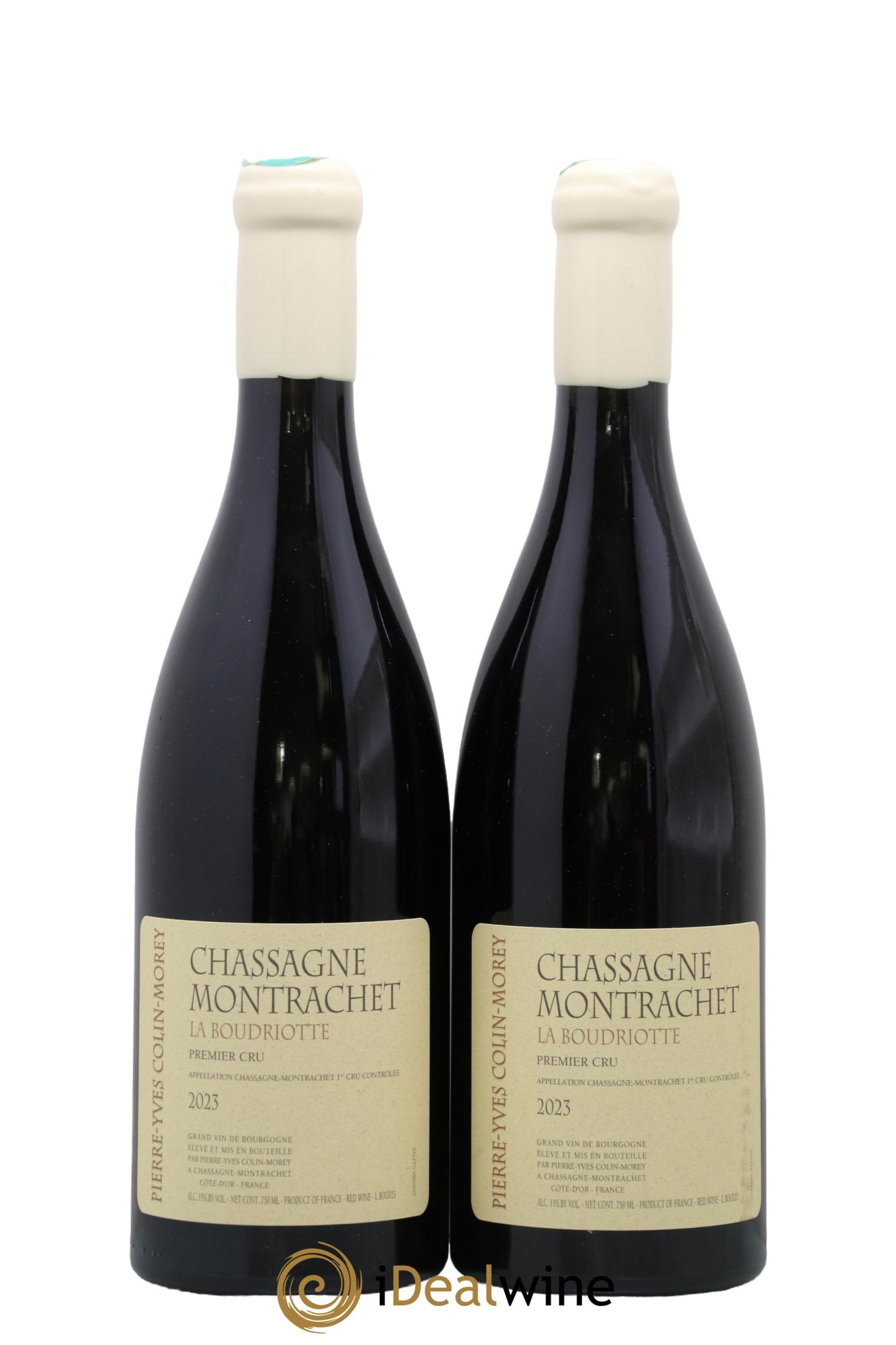 Chassagne-Montrachet 1er Cru Boudriotte Pierre-Yves Colin Morey 2023 - Lot de 2 bouteilles - 0