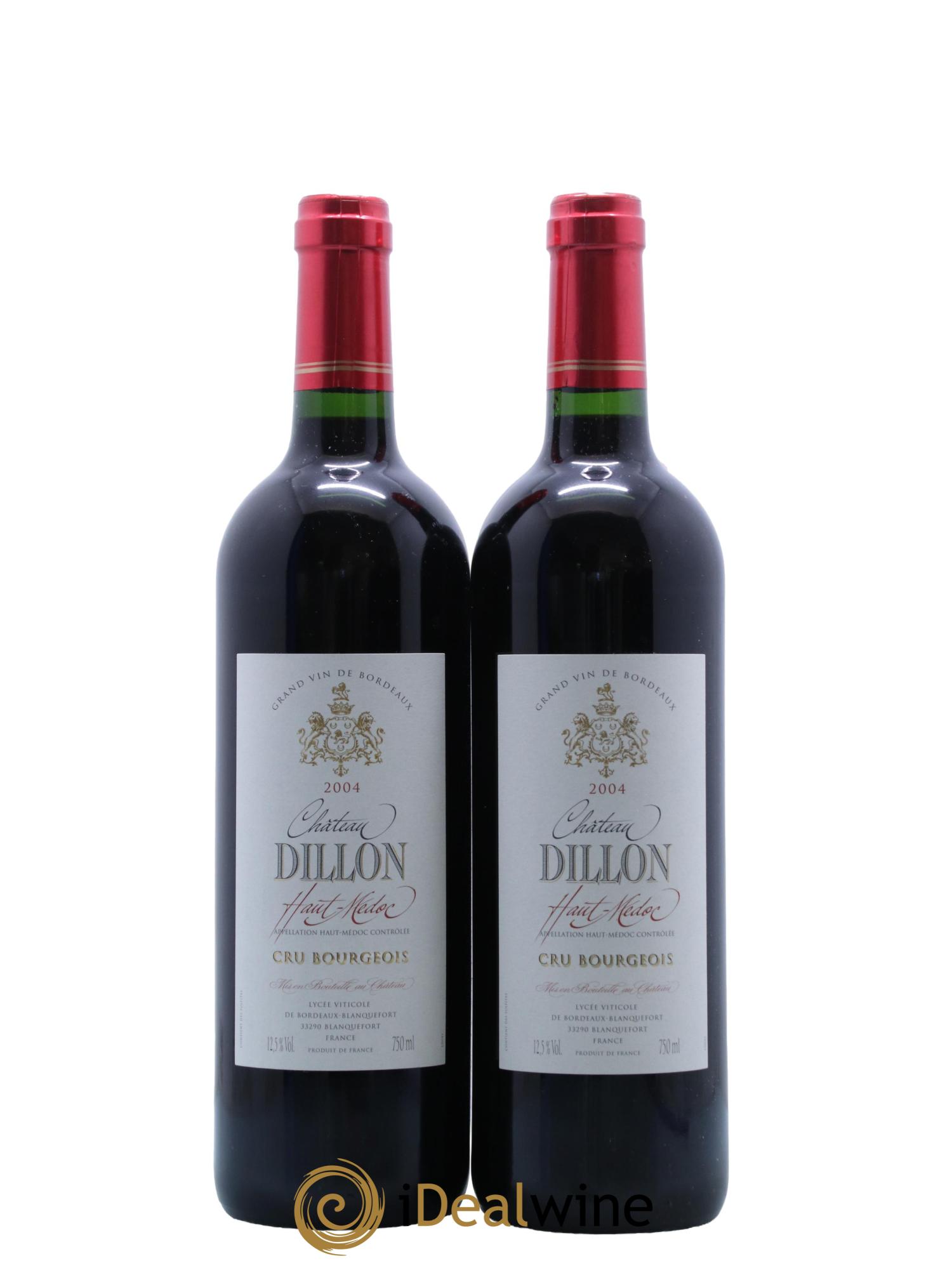Château Dillon Cru Bourgeois 2004 - Posten von 2 Flaschen - 0