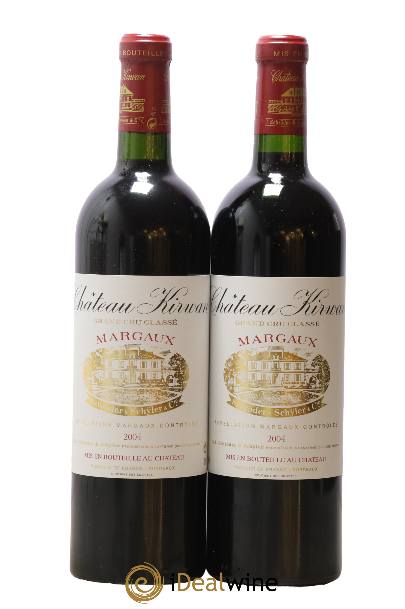 Château Kirwan 3ème Grand Cru Classé 2004 - Lot of 2 bottles - 0