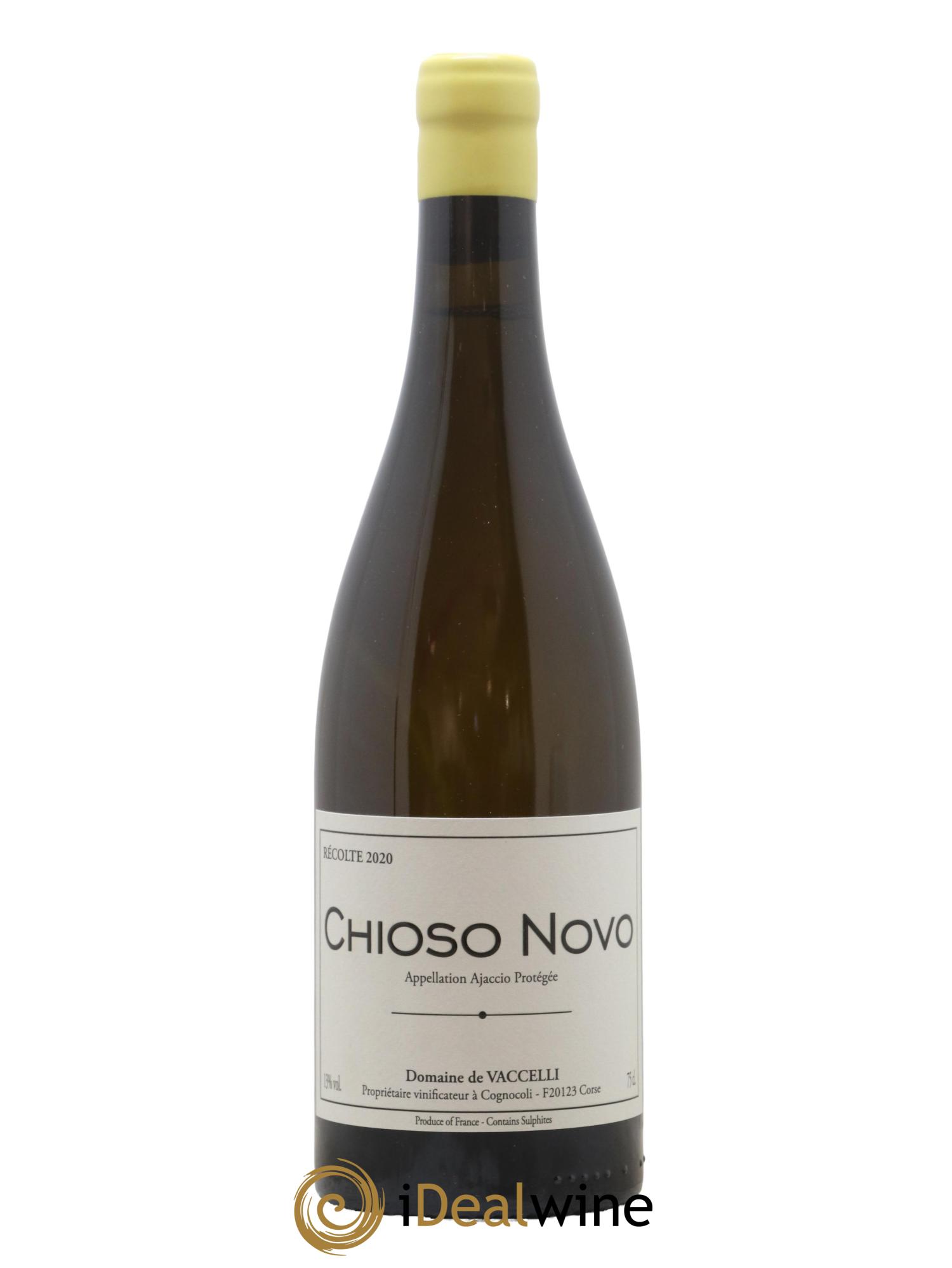 Ajaccio Chioso Novo Vaccelli 2020 - Lot de 1 bouteille - 0