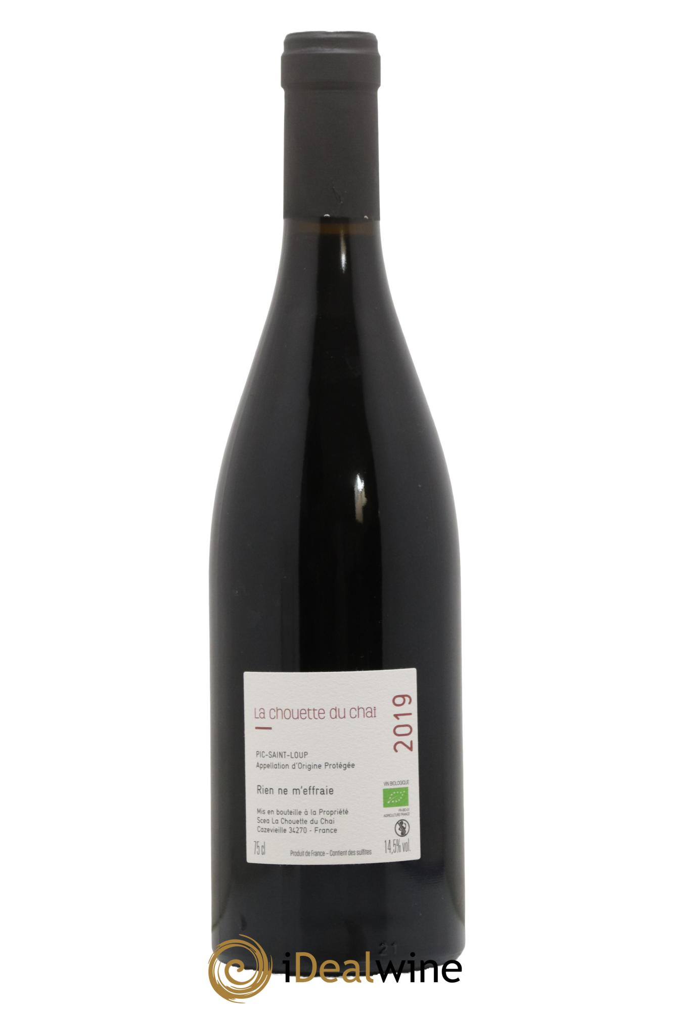 Pic Saint-Loup Rien ne M effraie La Chouette du Chai 2019 - Lot de 1 bouteille - 1
