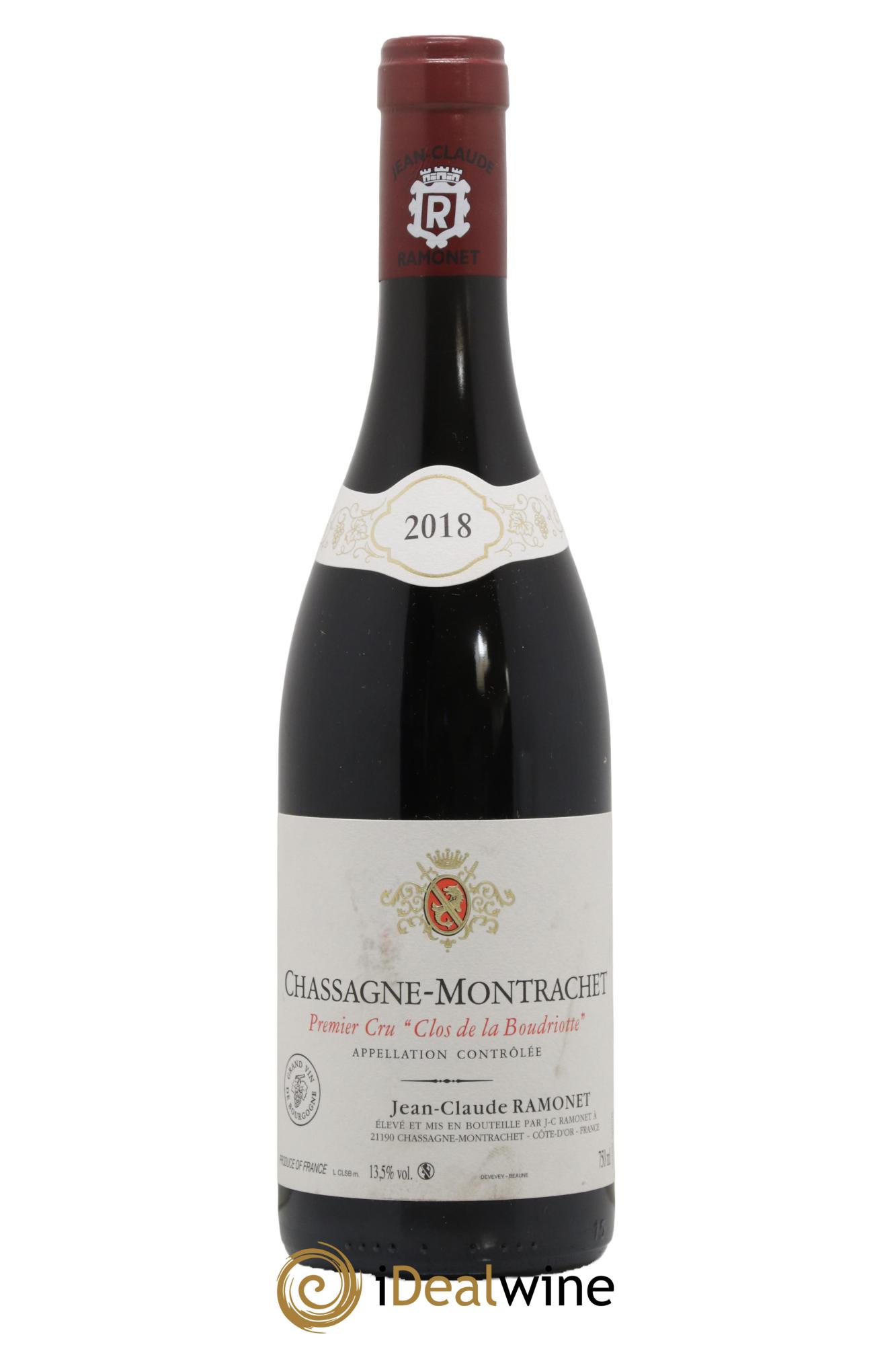 Chassagne-Montrachet 1er Cru Clos de la Boudriotte Ramonet (Domaine) 2018 - Lot de 1 bouteille - 0