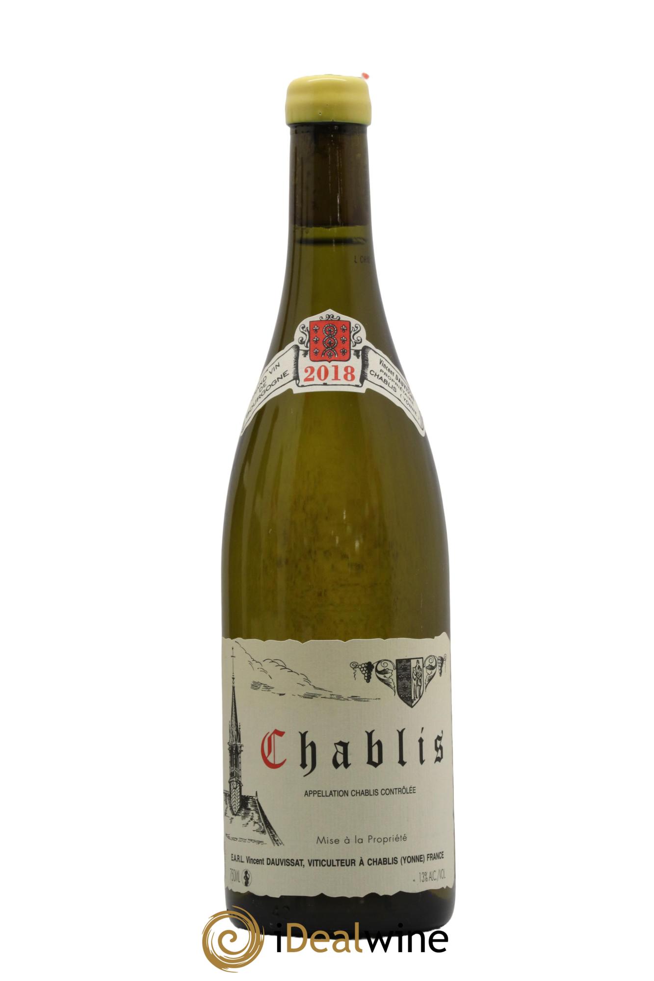 Chablis Vincent Dauvissat (Domaine) 2018 - Lot de 1 bouteille - 0