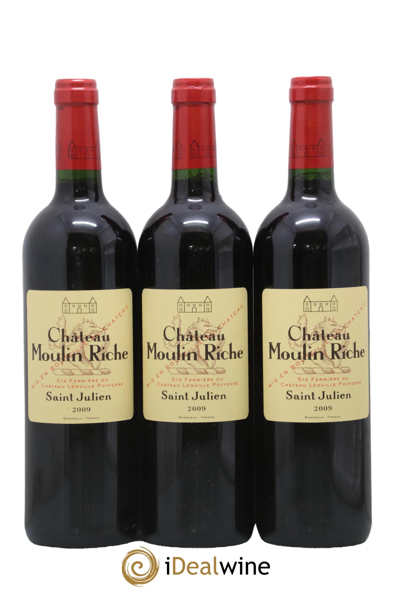 Château Moulin Riche 2009 - Posten von 3 Flaschen - 0